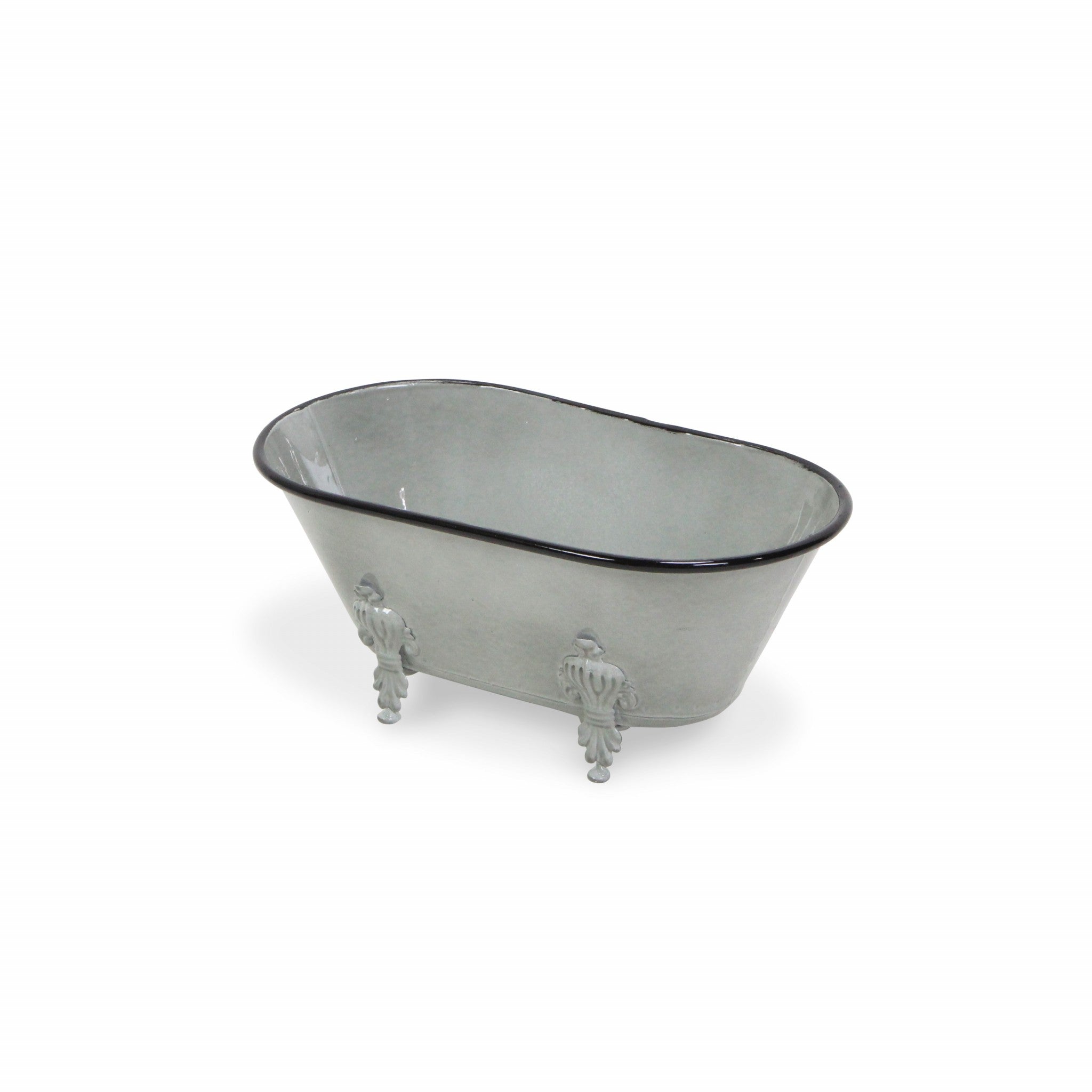 Jumbo Light Gray Bathtub Decorative Sculpture