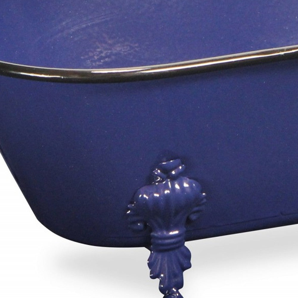 Jumbo Royal Blue Bathtub Decorative Sculpture