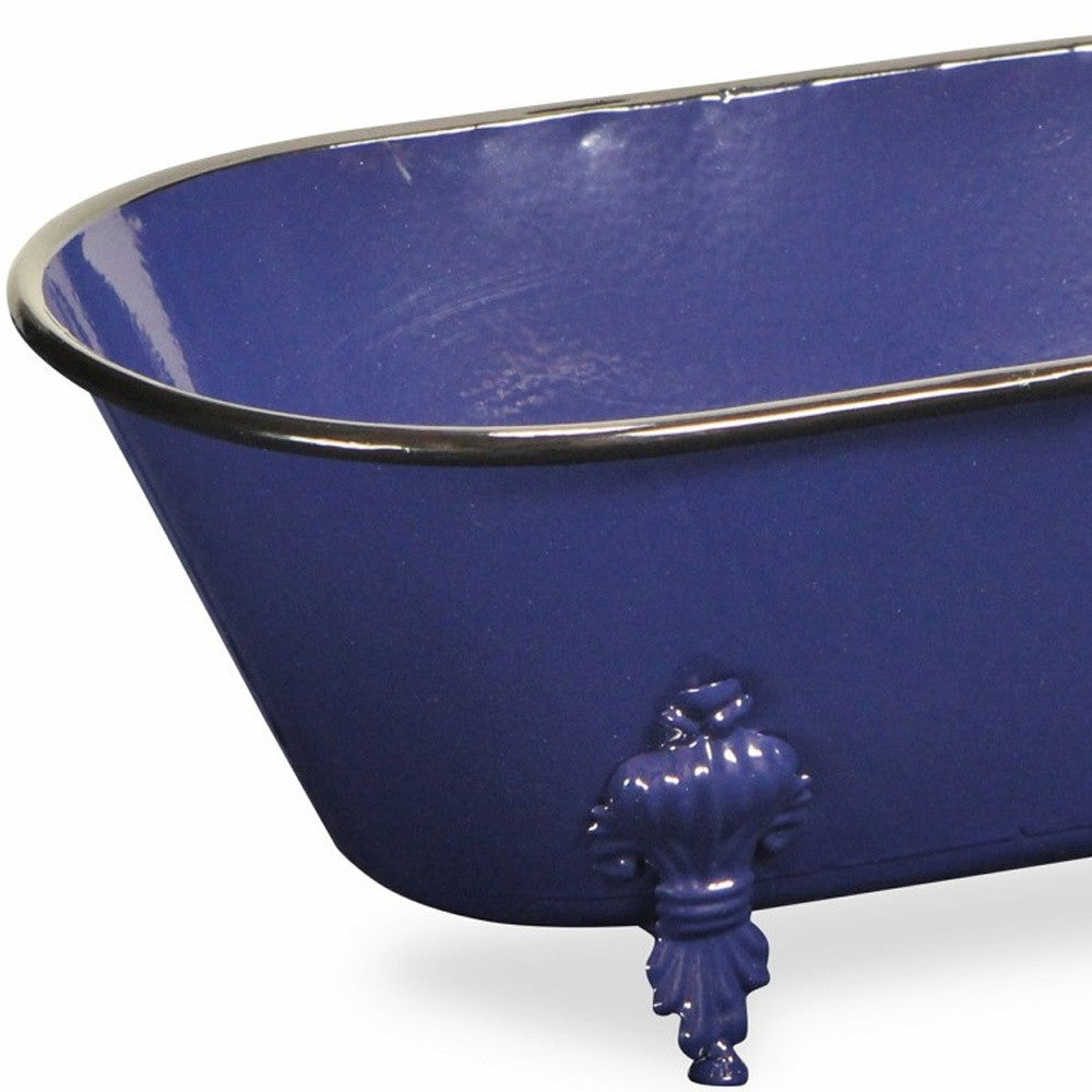 Jumbo Royal Blue Bathtub Decorative Sculpture