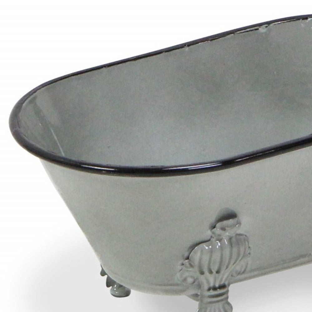 Light Gray Bathtub Decor Piece