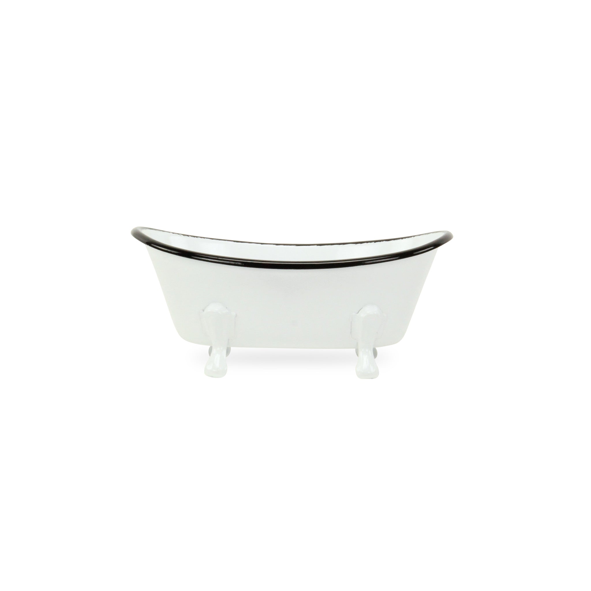 Petite White Bathtub Decorative Sculpture