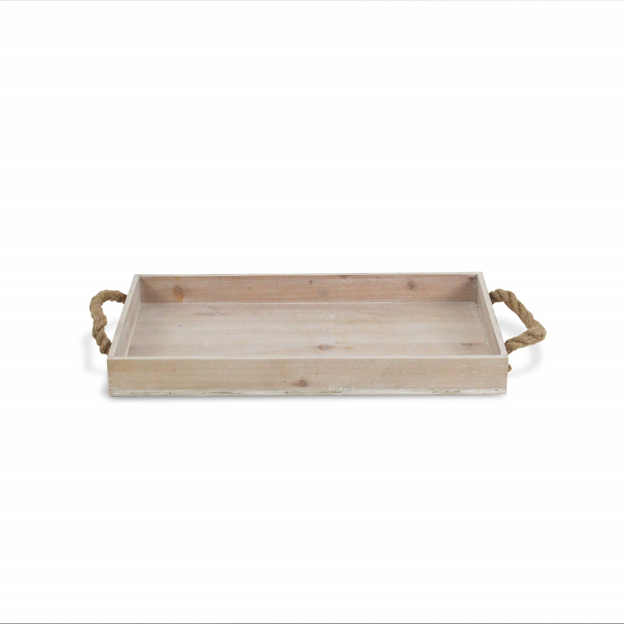 20" White Aluminum Indoor Outdoor Tray With Handles