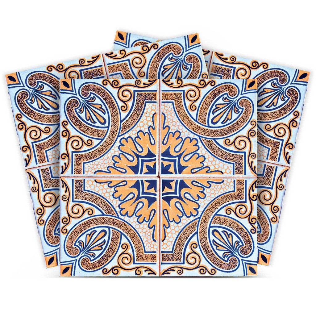 4" X 4" Blue Taupe Nova Removable Peel And Stick Tiles