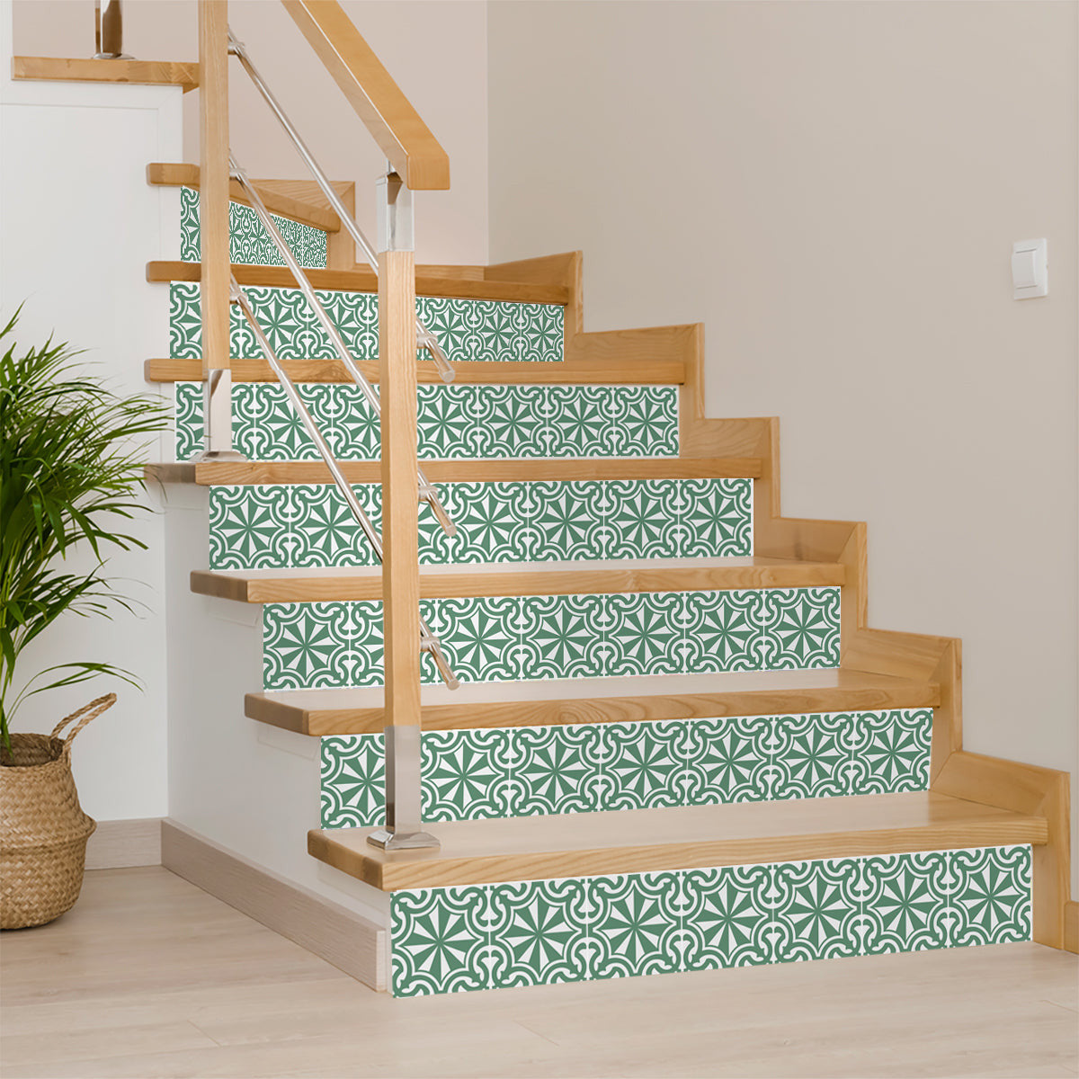 4" X 4" Glenda Sage Removable Peel And Stick Tiles