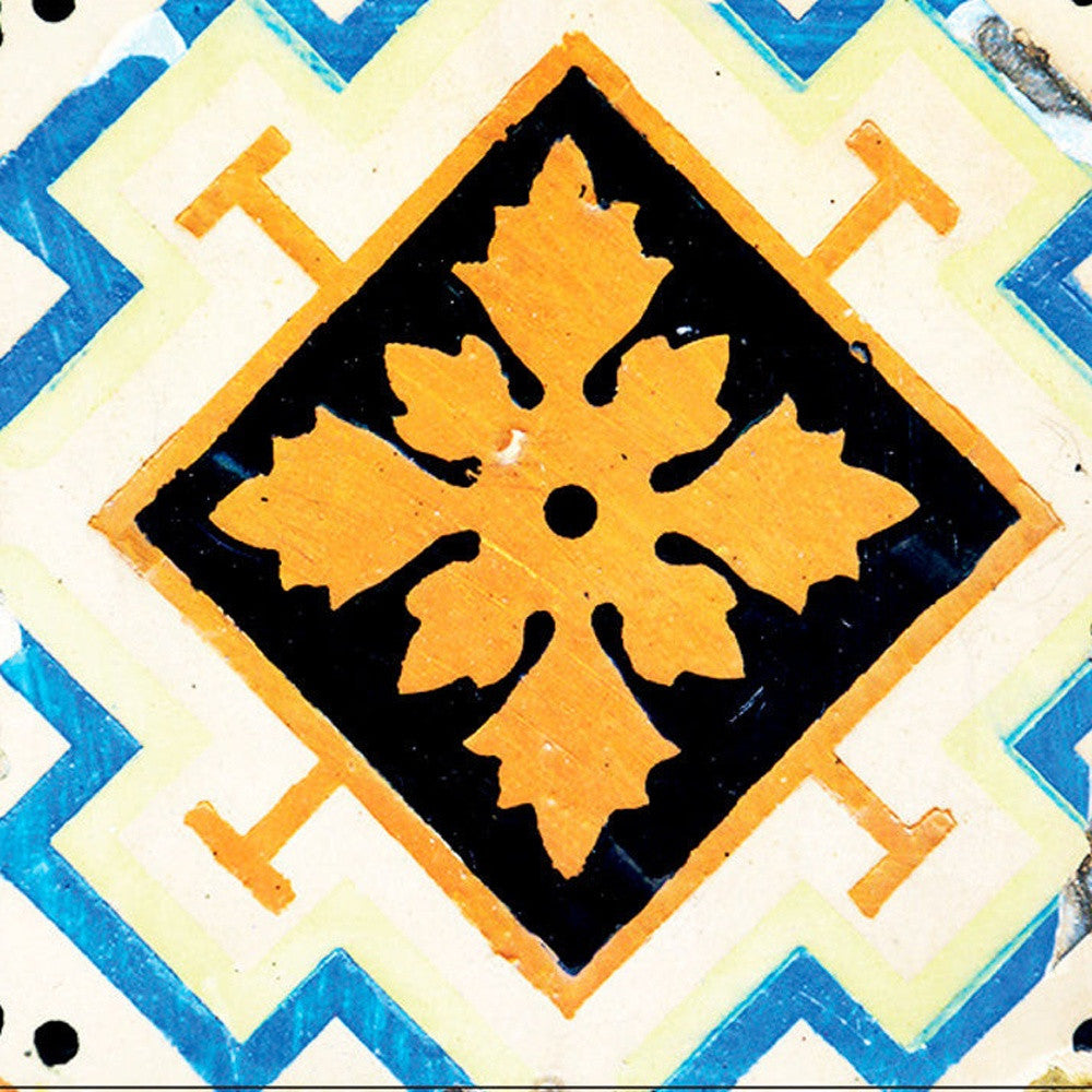 4" x 4" Snowflake and Diamond Peel and Stick Removable Tiles