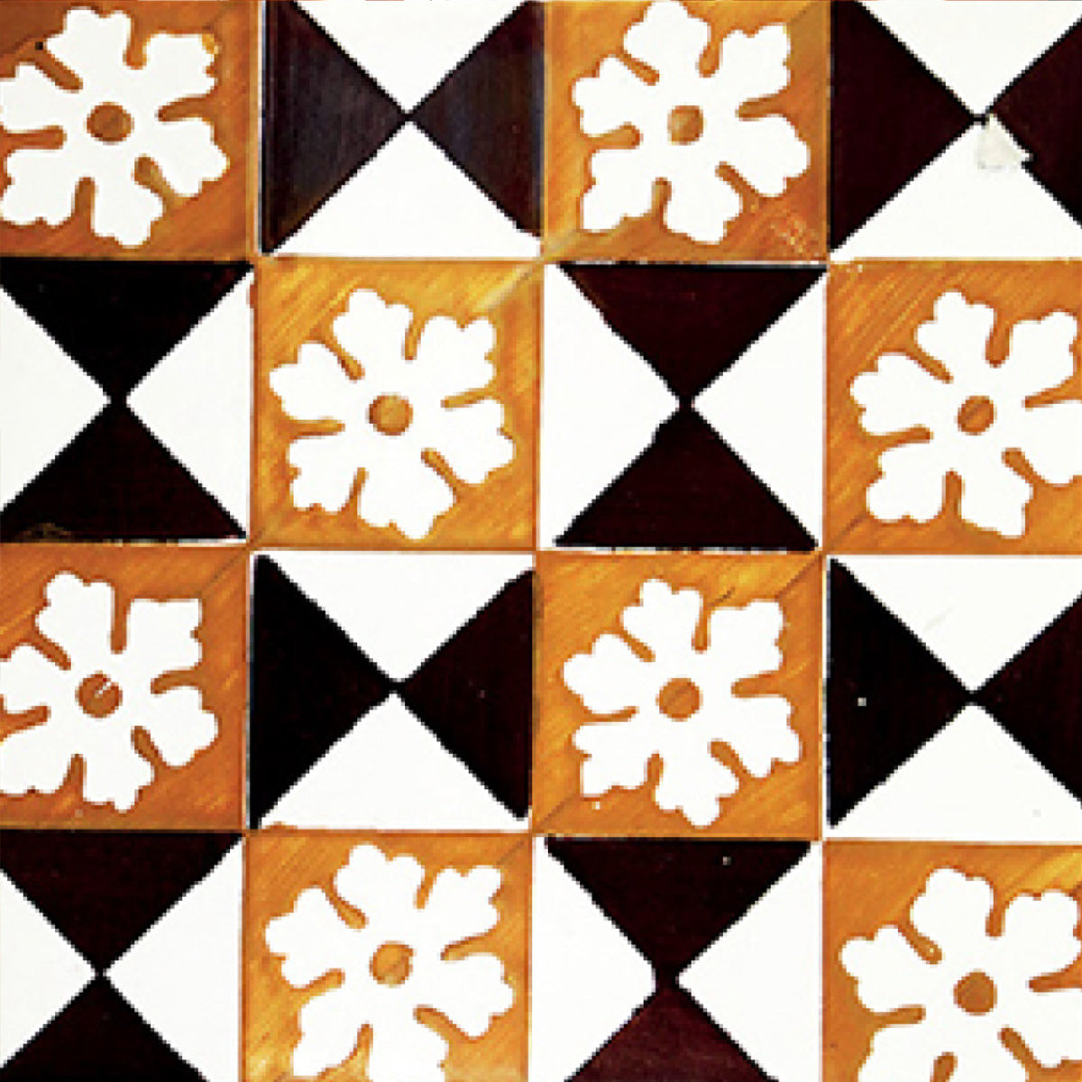 4" x 4" Mini Snowflakes and Squares Peel and Stick Removable Tiles