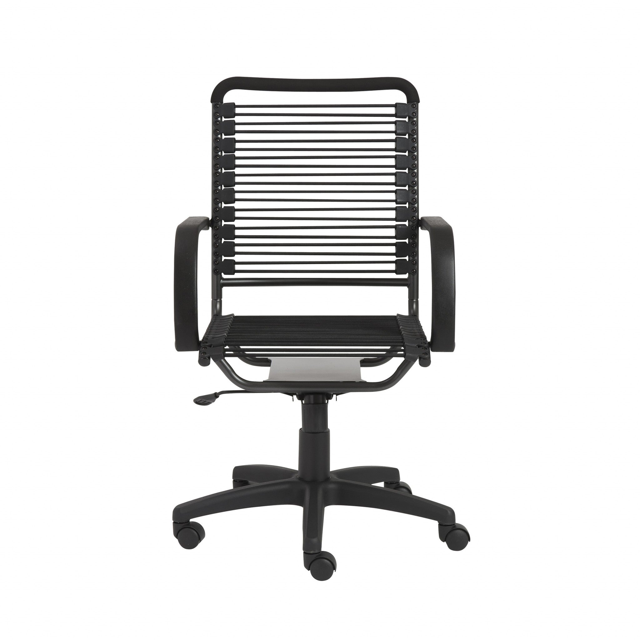 Black Adjustable Swivel Bungee Rolling Office Chair