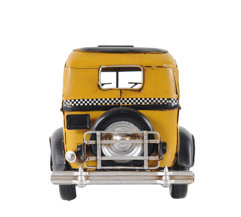 c1933 Vintage Checker Taxi Cab Model Sculpture