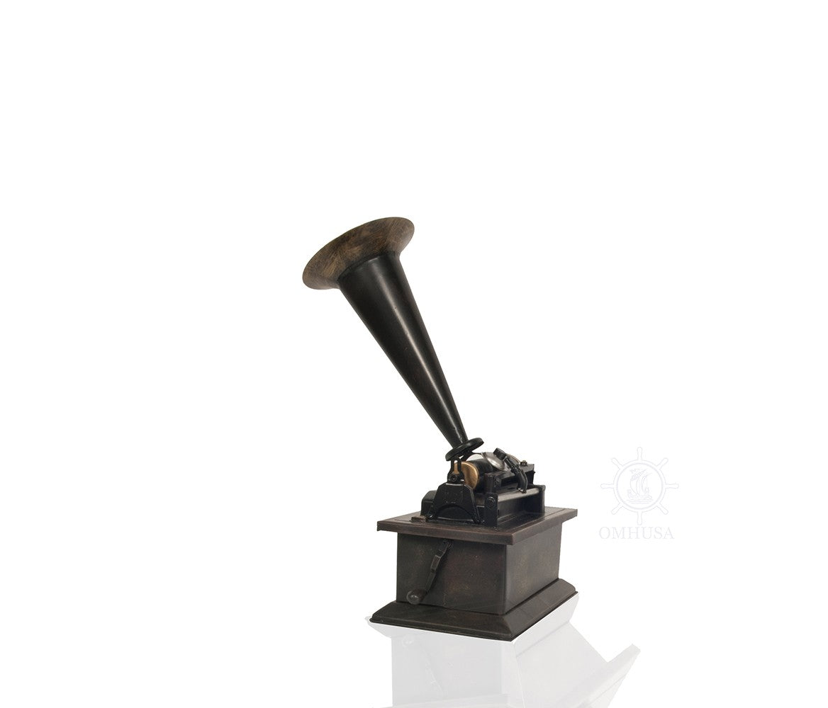 c1901 Edison Standard Phonograph Replica Sculpture