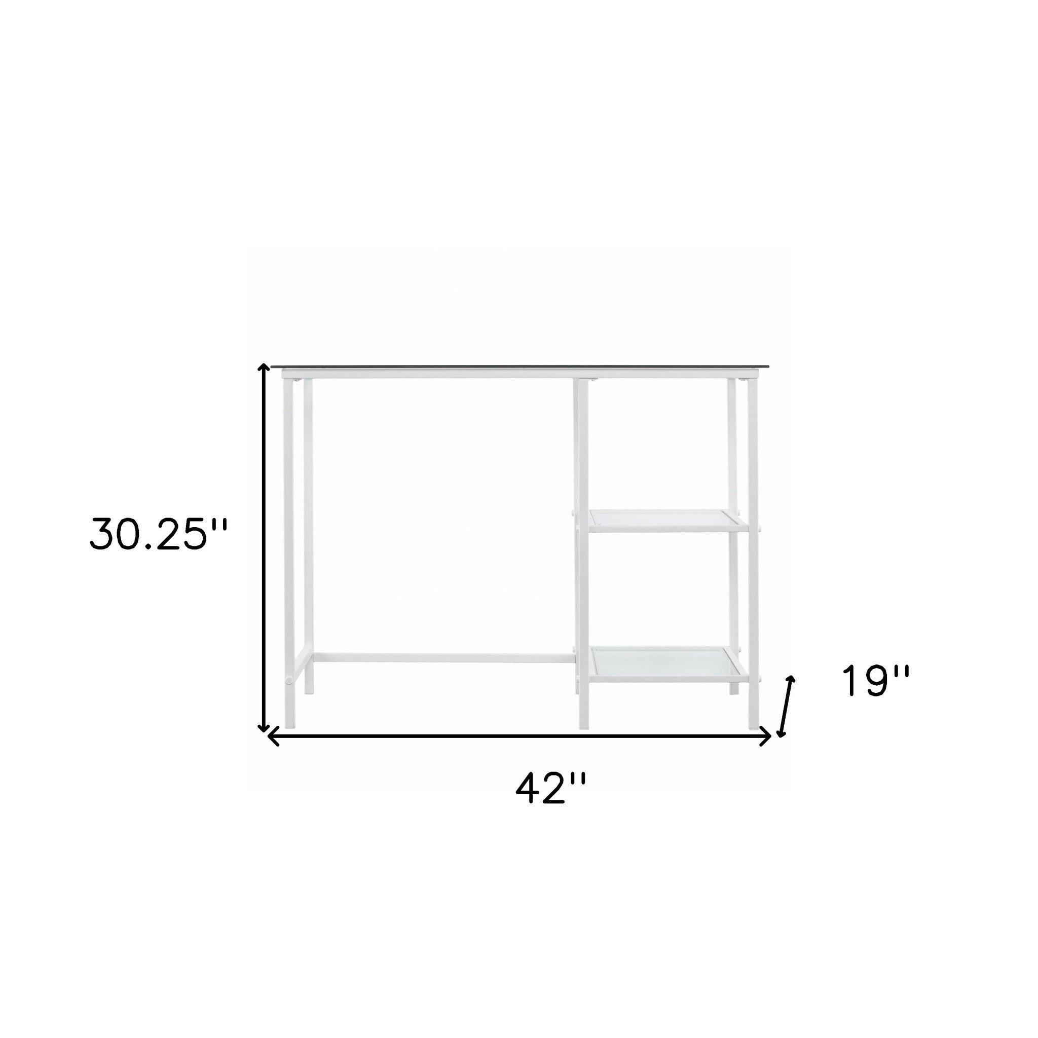 Metal and Glass Student Desk