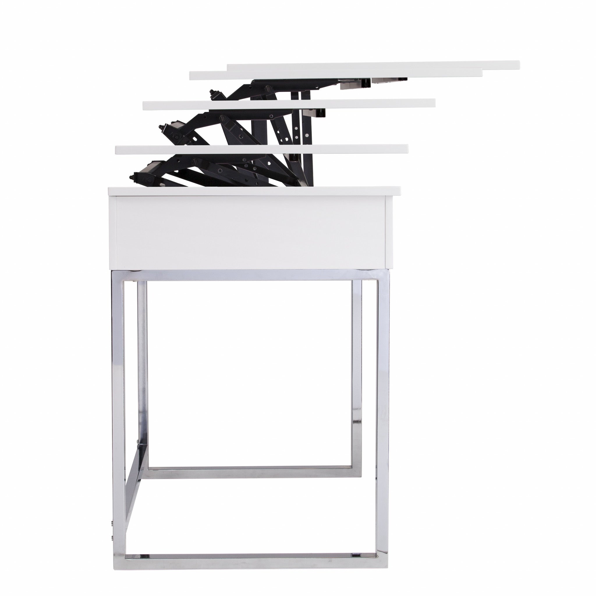 Classic White Adjustable Height Desk