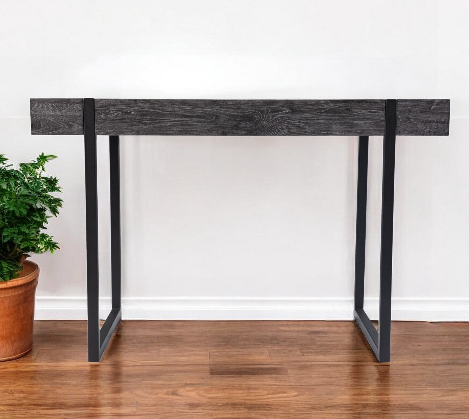 45" Black Writing Desk