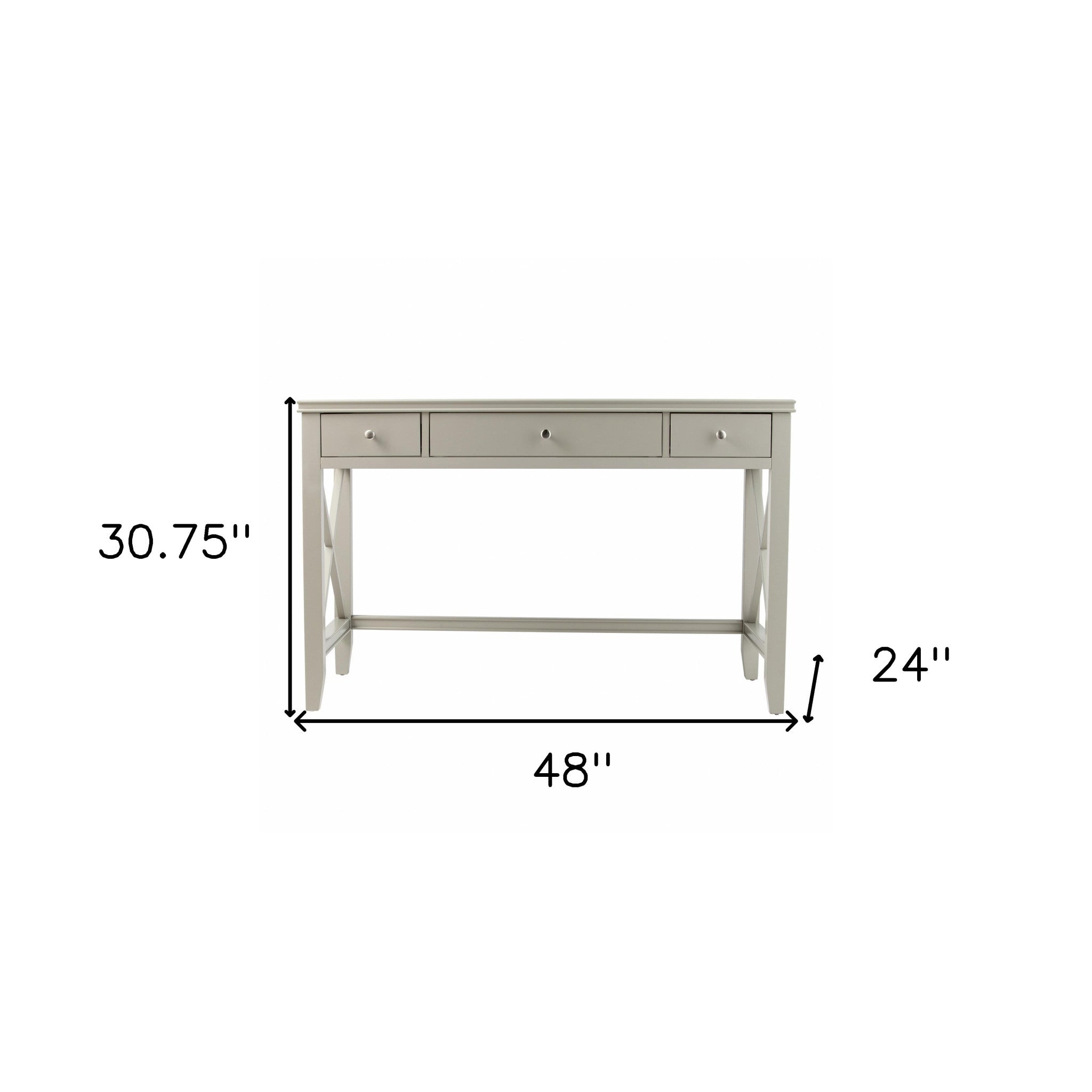 Farmhouse Gray Writing Desk