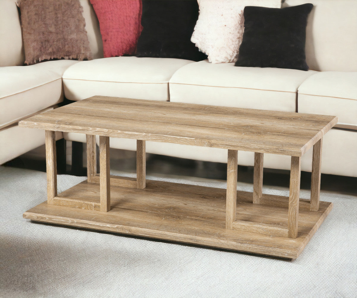 42" Natural Coffee Table