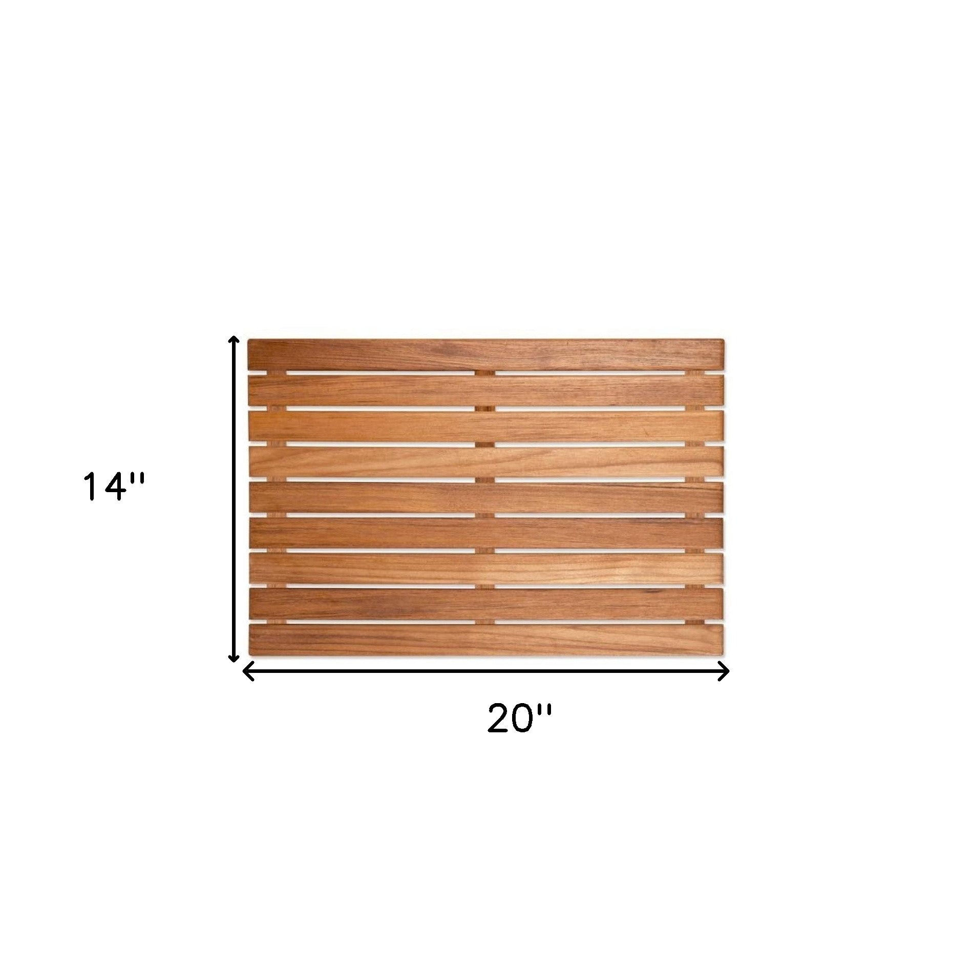 20" Premium Teak Shower Bath Mat