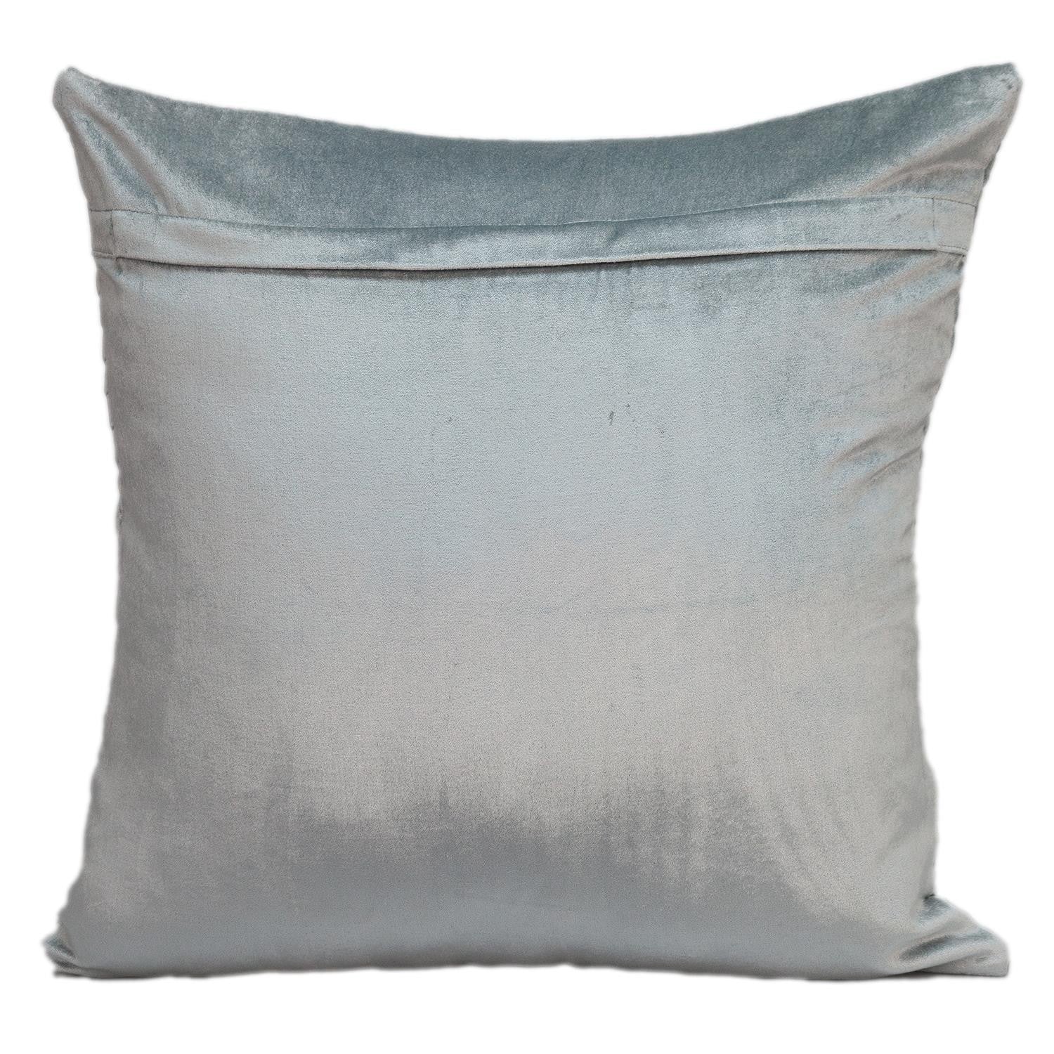 Transitional Gray Quilted Throw Pillow