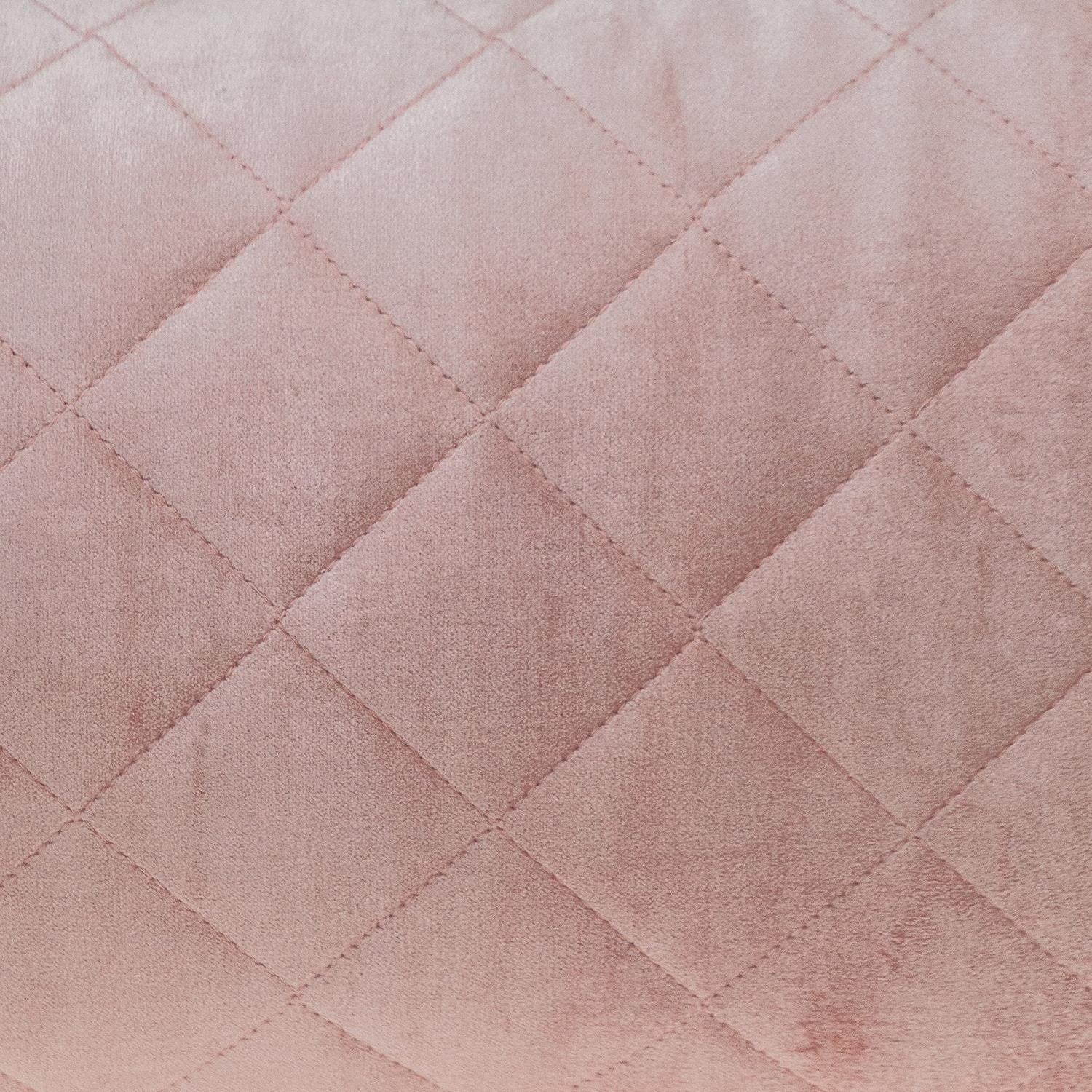 Tufted Diamond Pink Transitional Lumbar Pillow