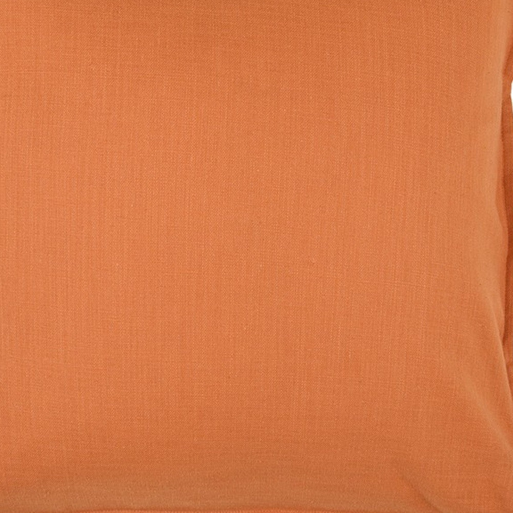 20" Brown Cotton Throw Pillow