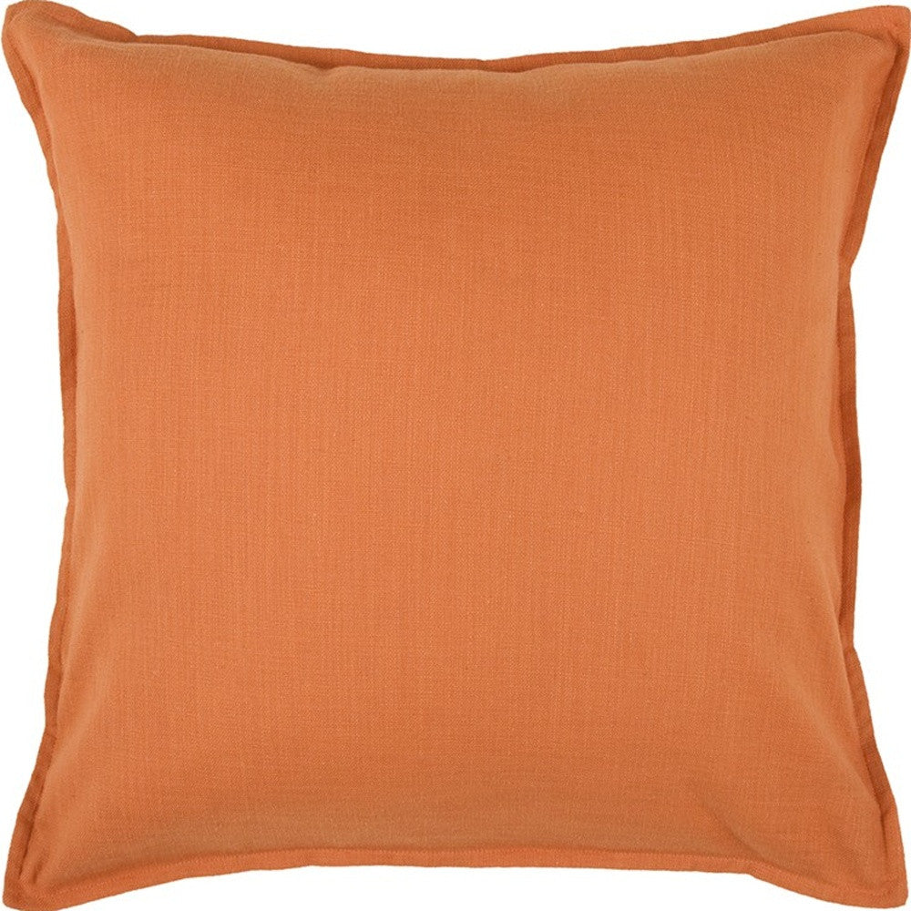 20" Brown Cotton Throw Pillow