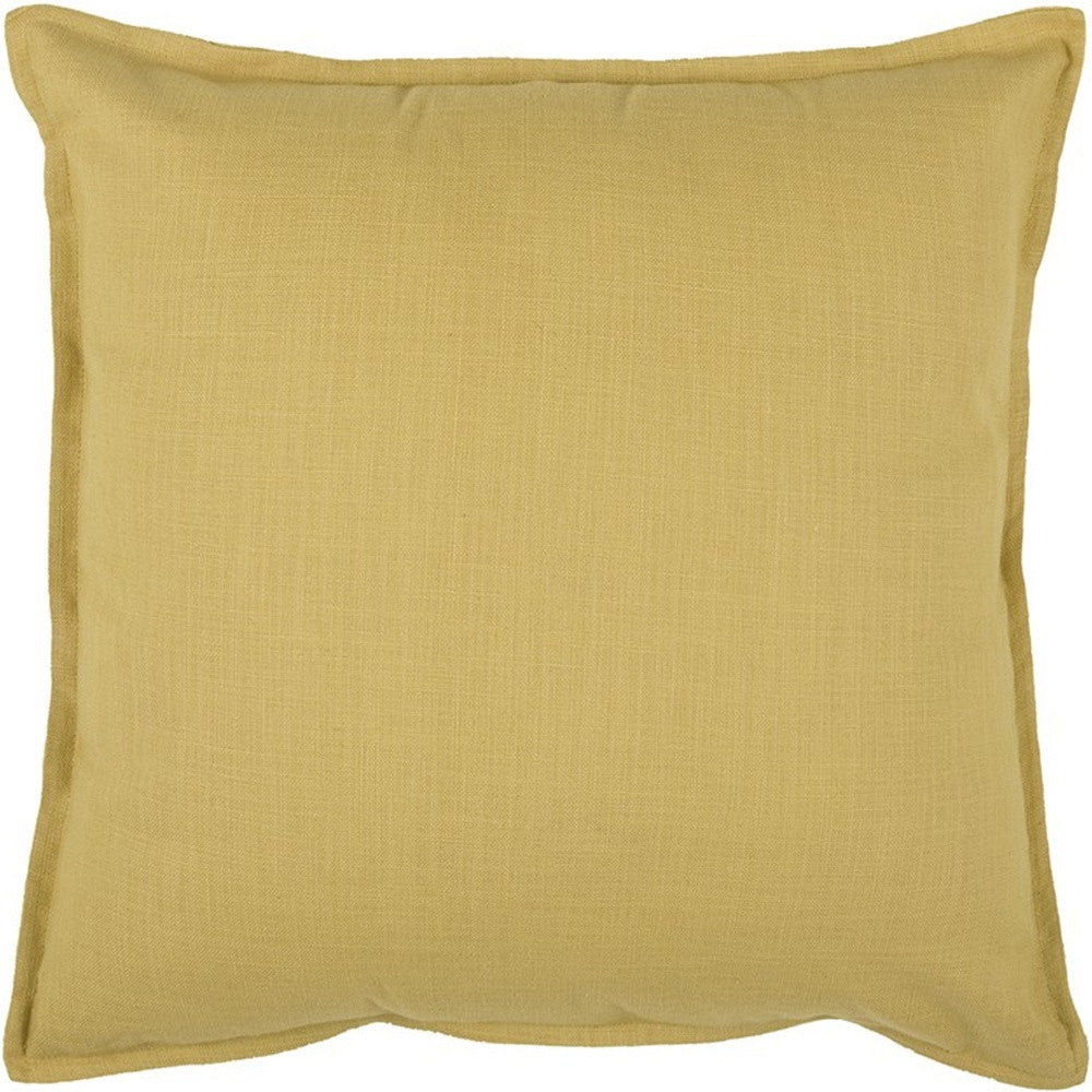 20" Brown Cotton Throw Pillow