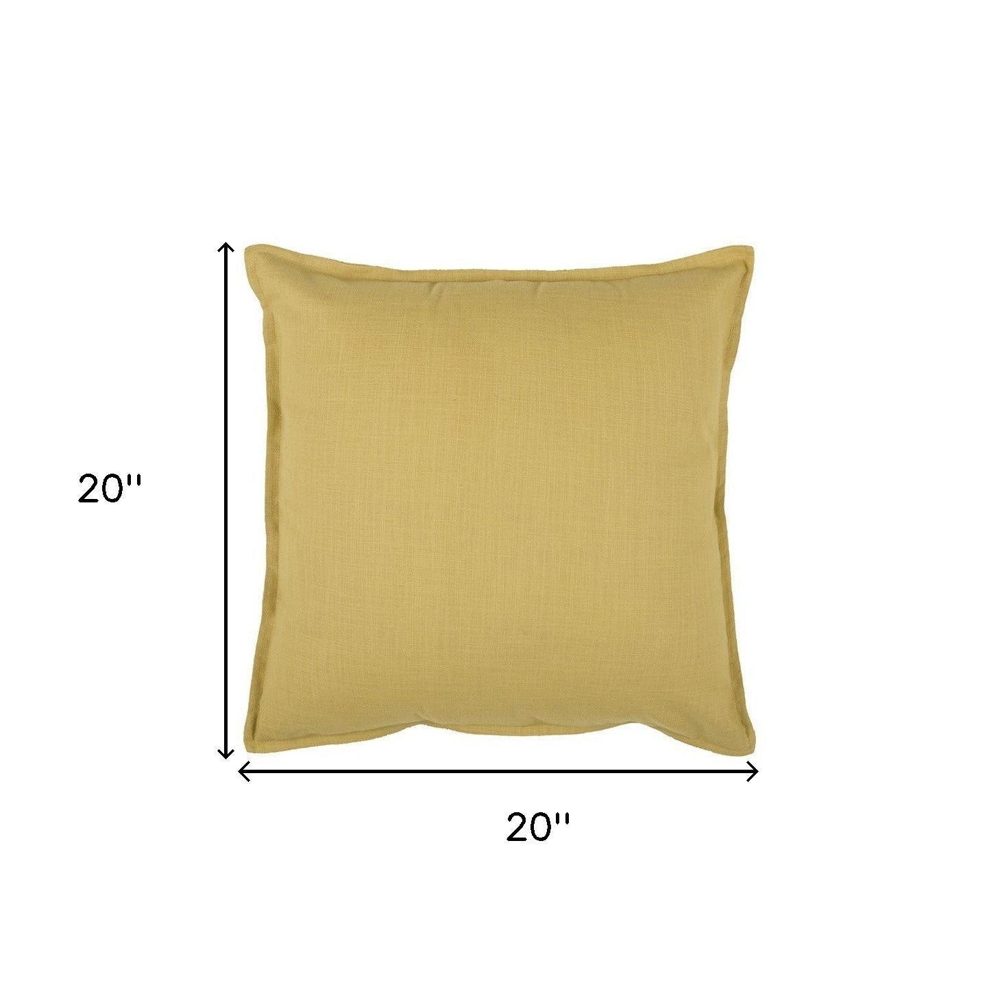 20" Brown Cotton Throw Pillow