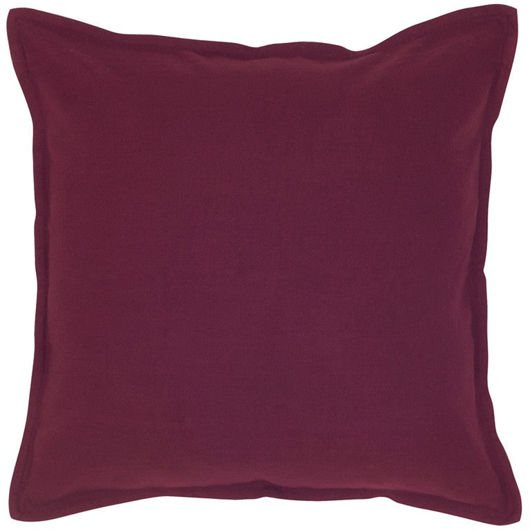 20" Brown Cotton Throw Pillow