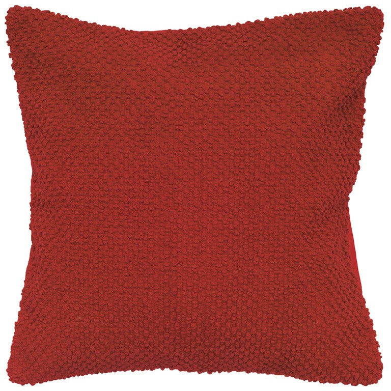 20" Brown Cotton Throw Pillow