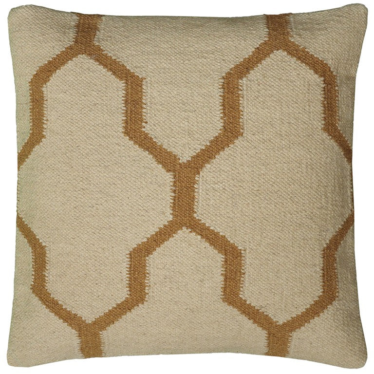 18" Natural Cotton Throw Pillow