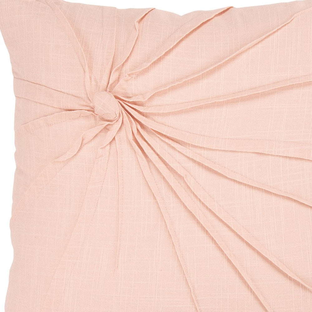 18" Pink Cotton Throw Pillow