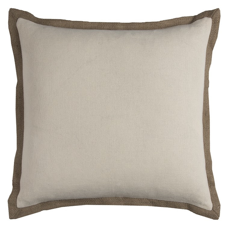 22" Light Blue Cotton Throw Pillow