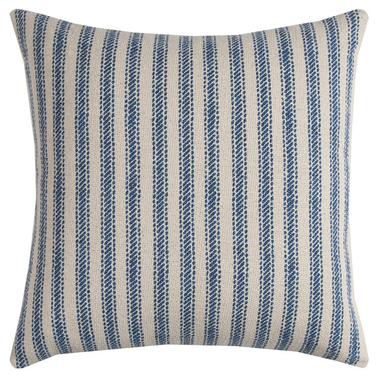 Gray Natural Ticking Stripe Throw Pillow