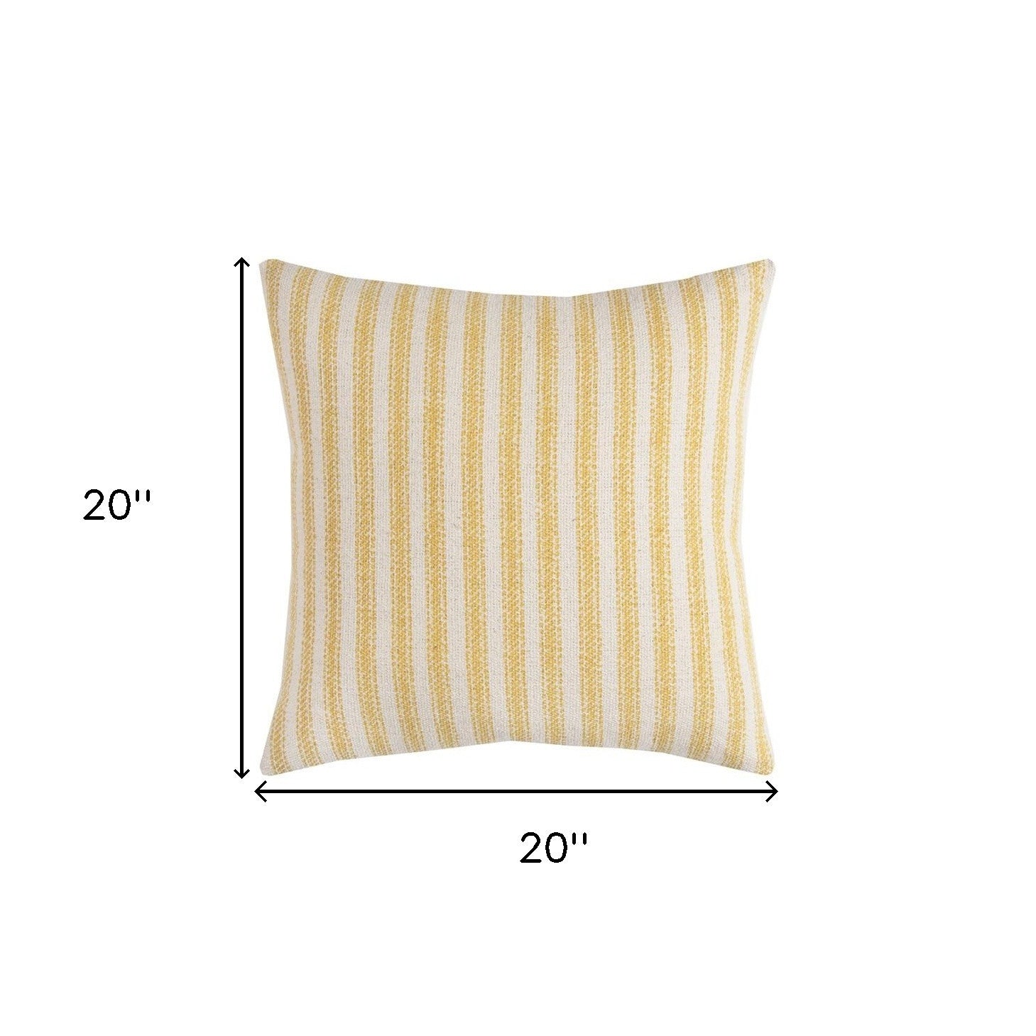 Gray Natural Ticking Stripe Throw Pillow