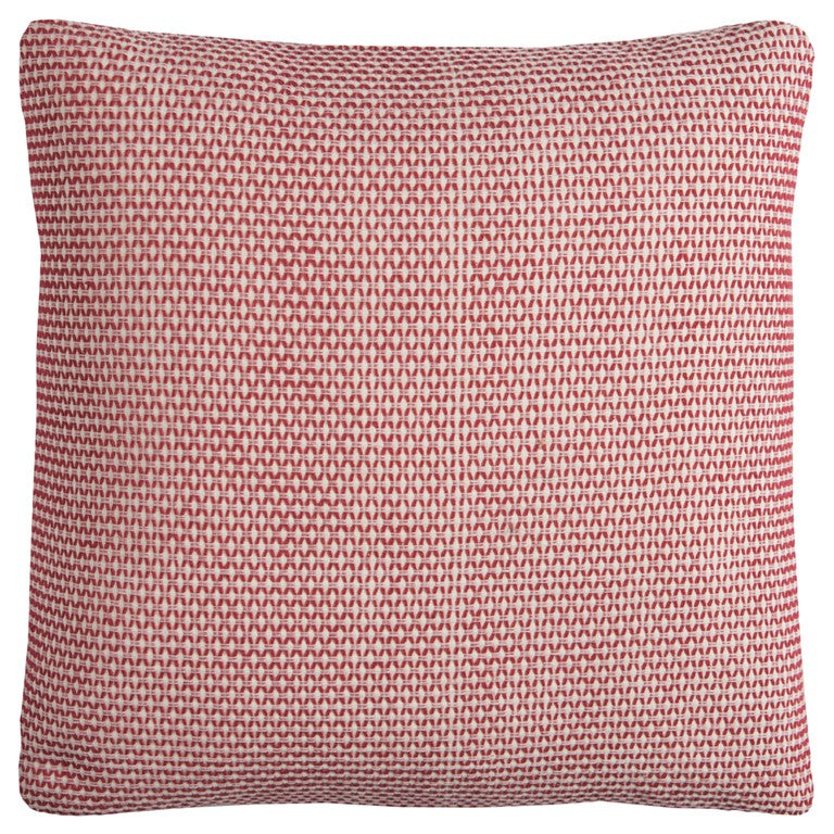 Red Ivory Scaled Diamond Pattern Throw Pillow