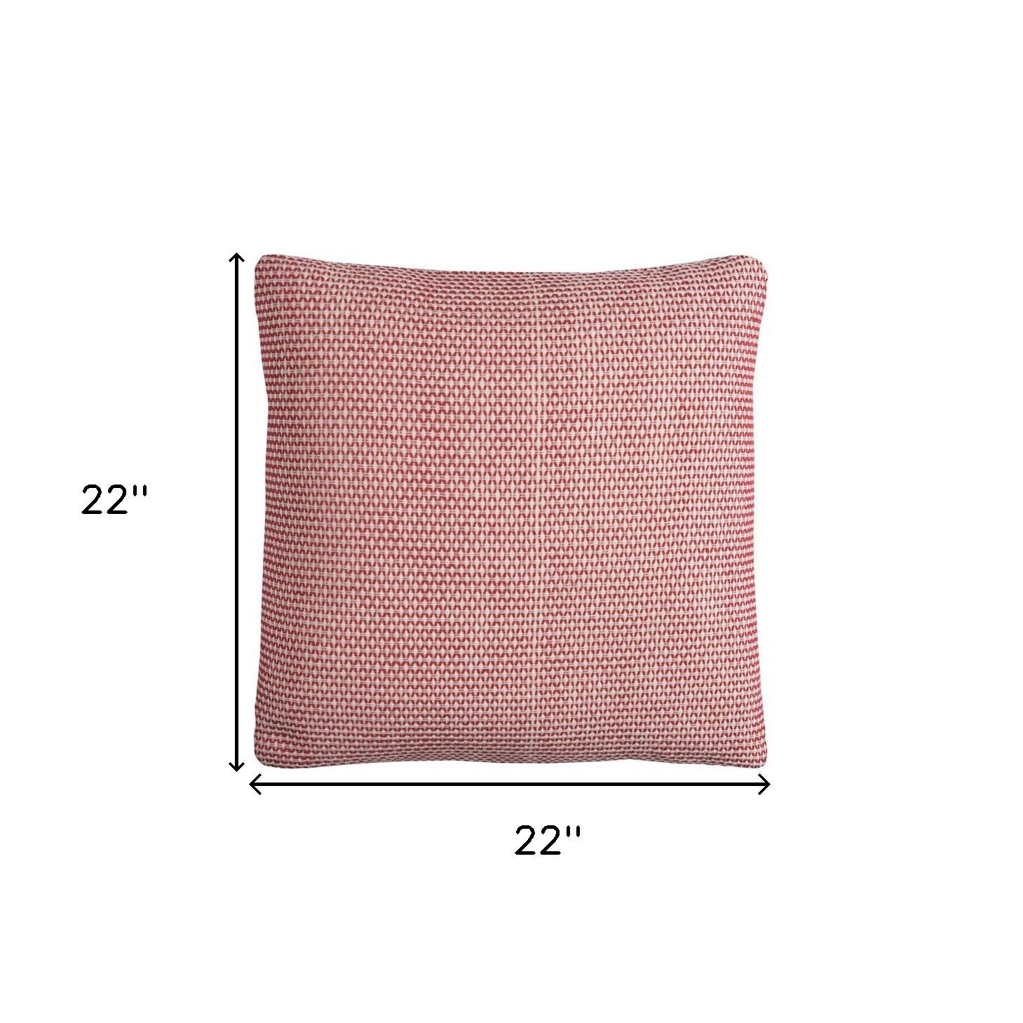 Red Ivory Scaled Diamond Pattern Throw Pillow