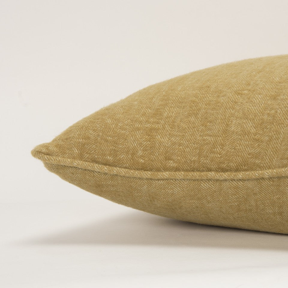 20" Brown Cotton Throw Pillow