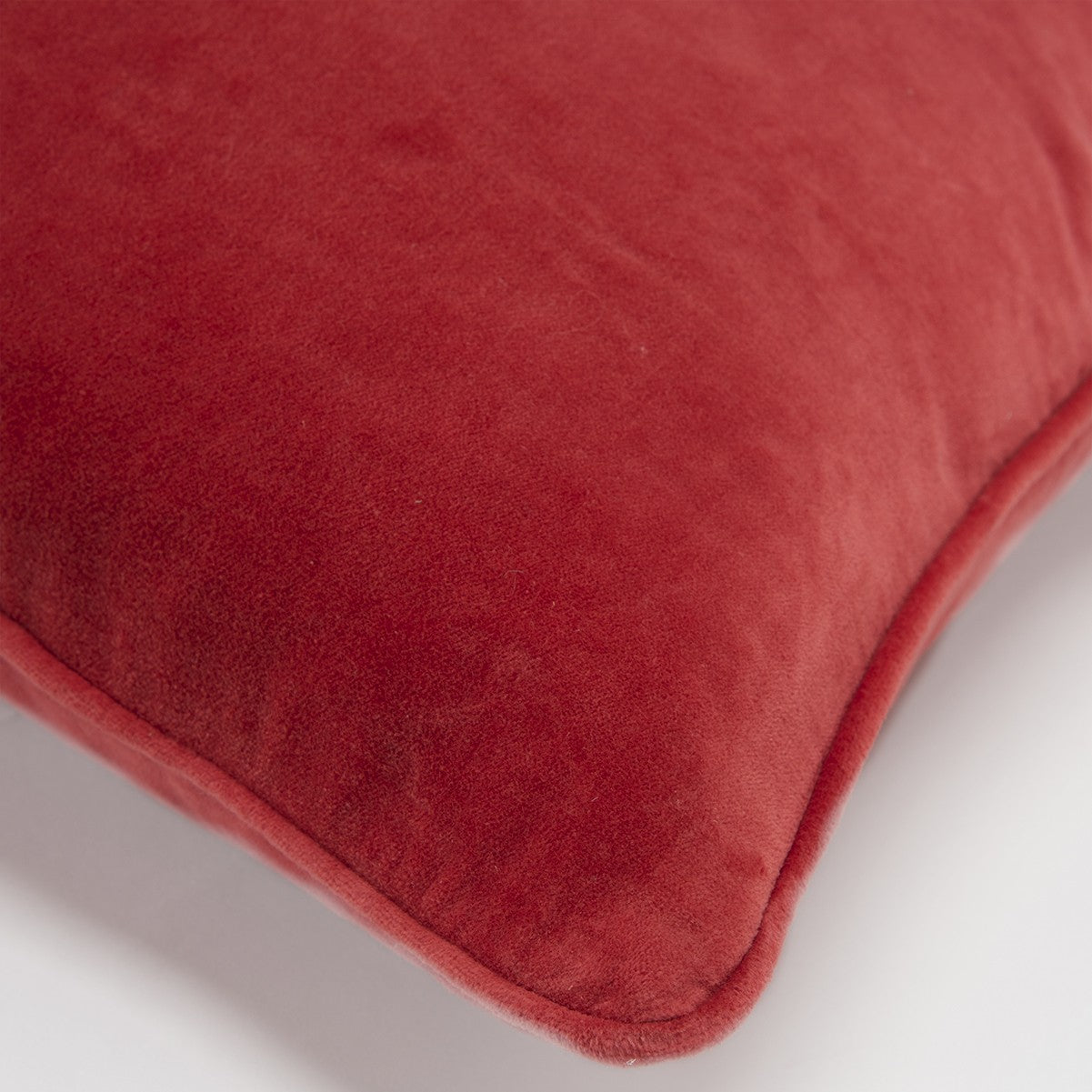 20" Red Cotton Throw Pillow