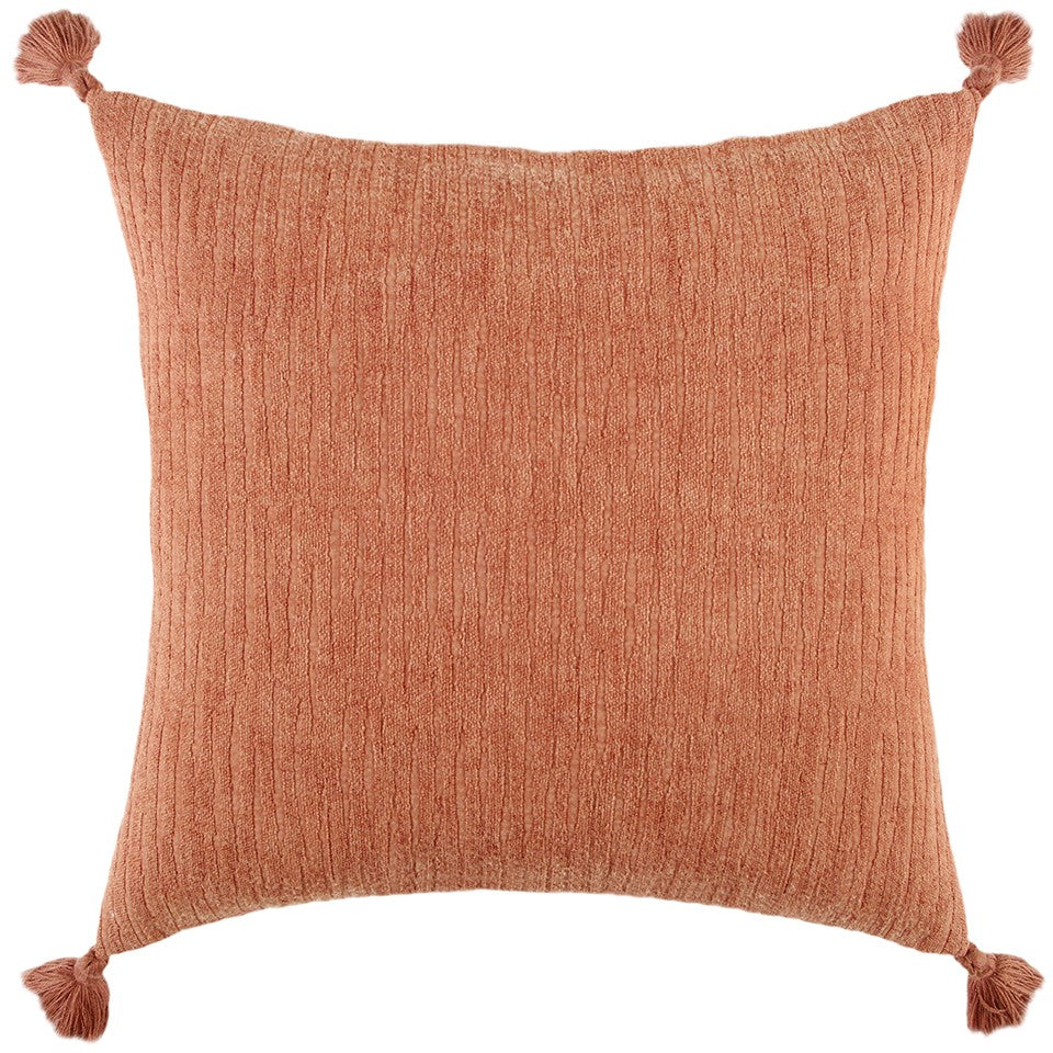 Blush Solid Tonal Abstract Stripe Throw Pillow