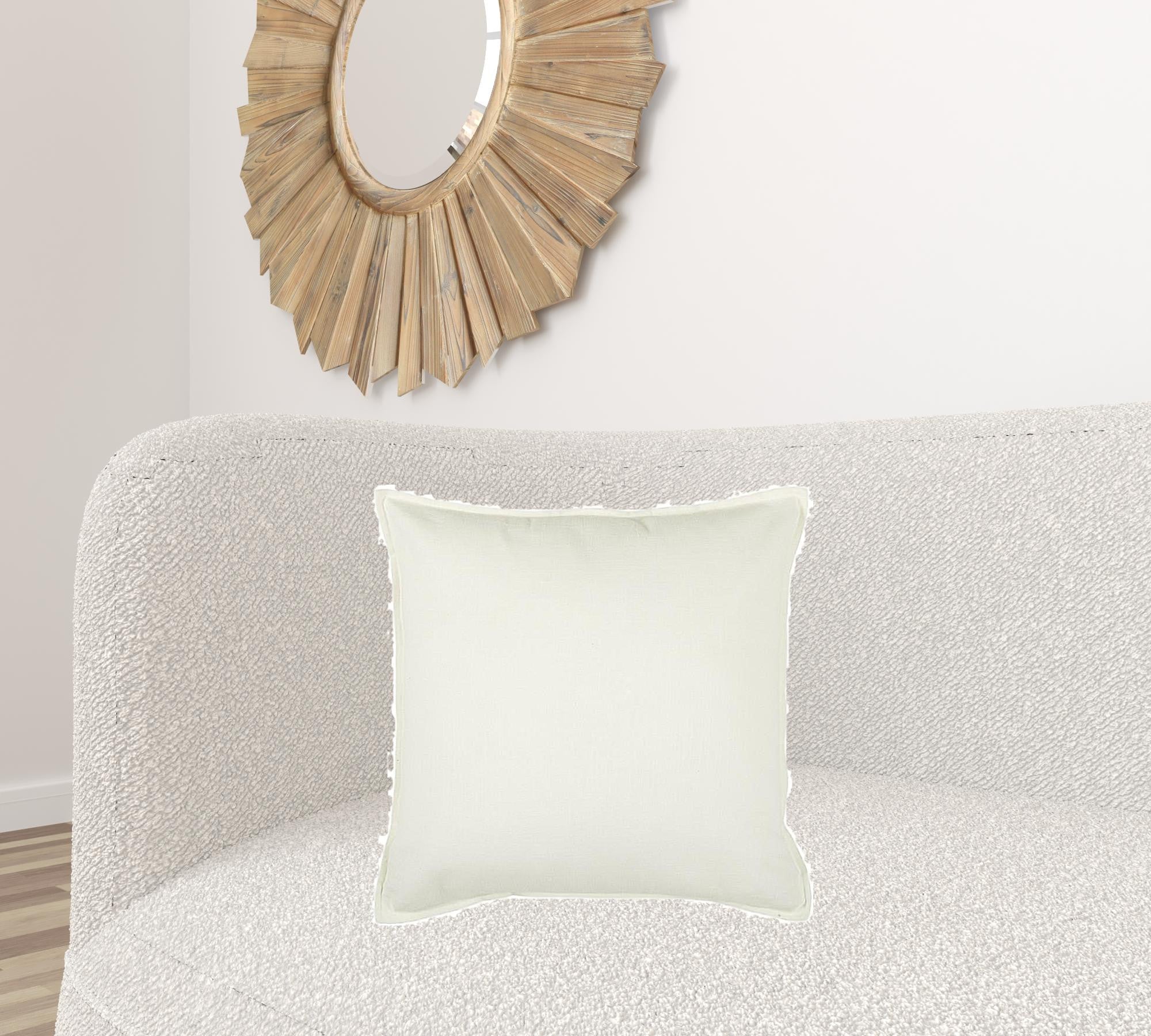 Blue Solid Light Textured Modern Throw Pillow