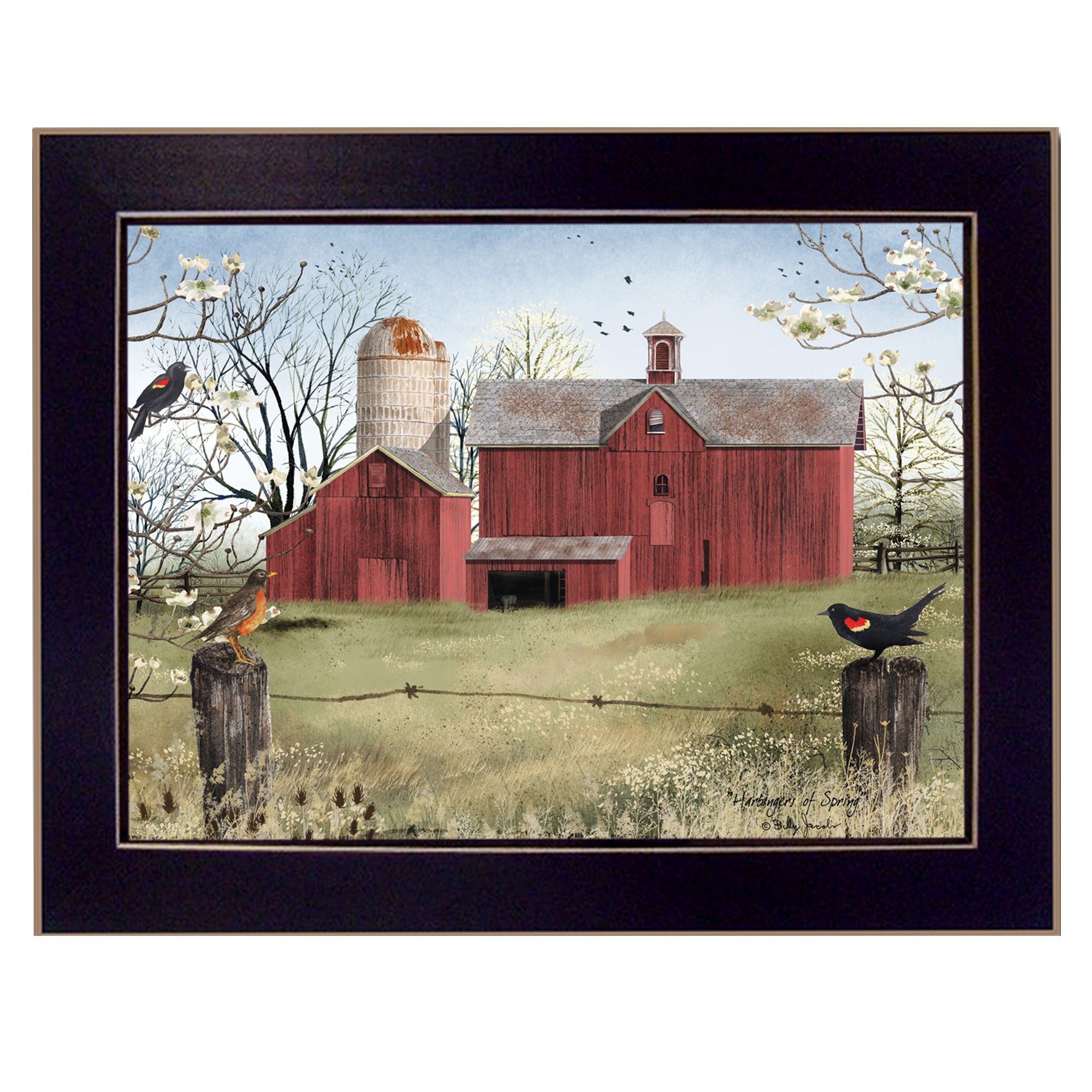 Harbingers of Spring 2 Black Framed Print Wall Art