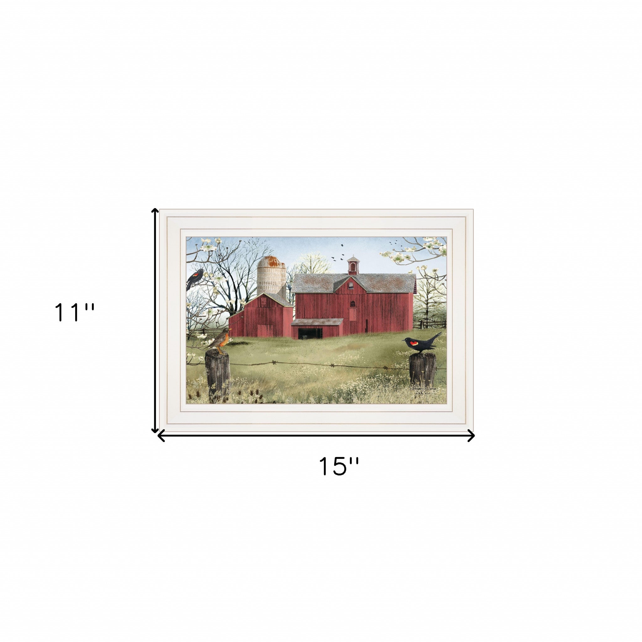 Harbingers of Spring 1 White Framed Print Wall Art