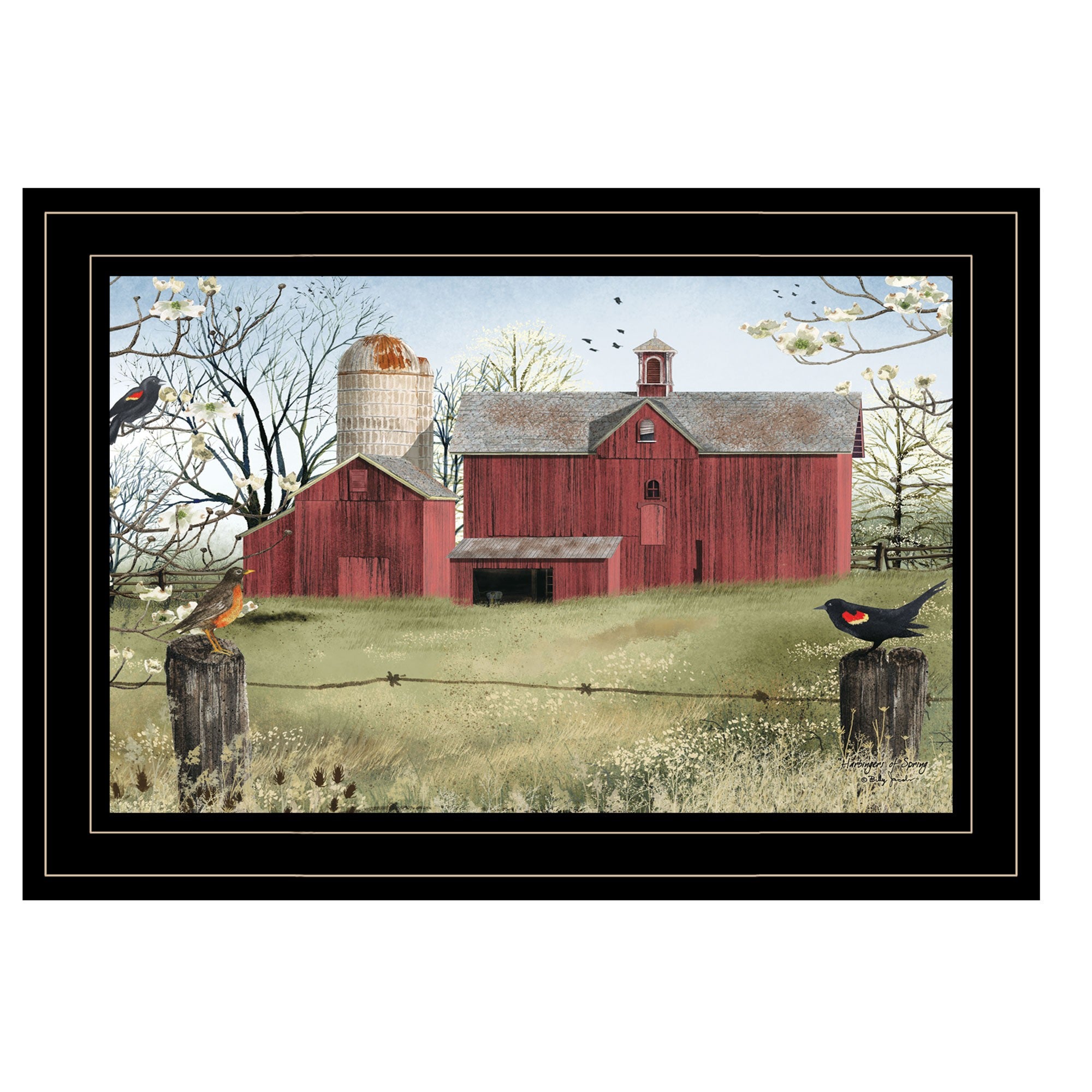 Harbingers of Spring 2 Black Framed Print Wall Art