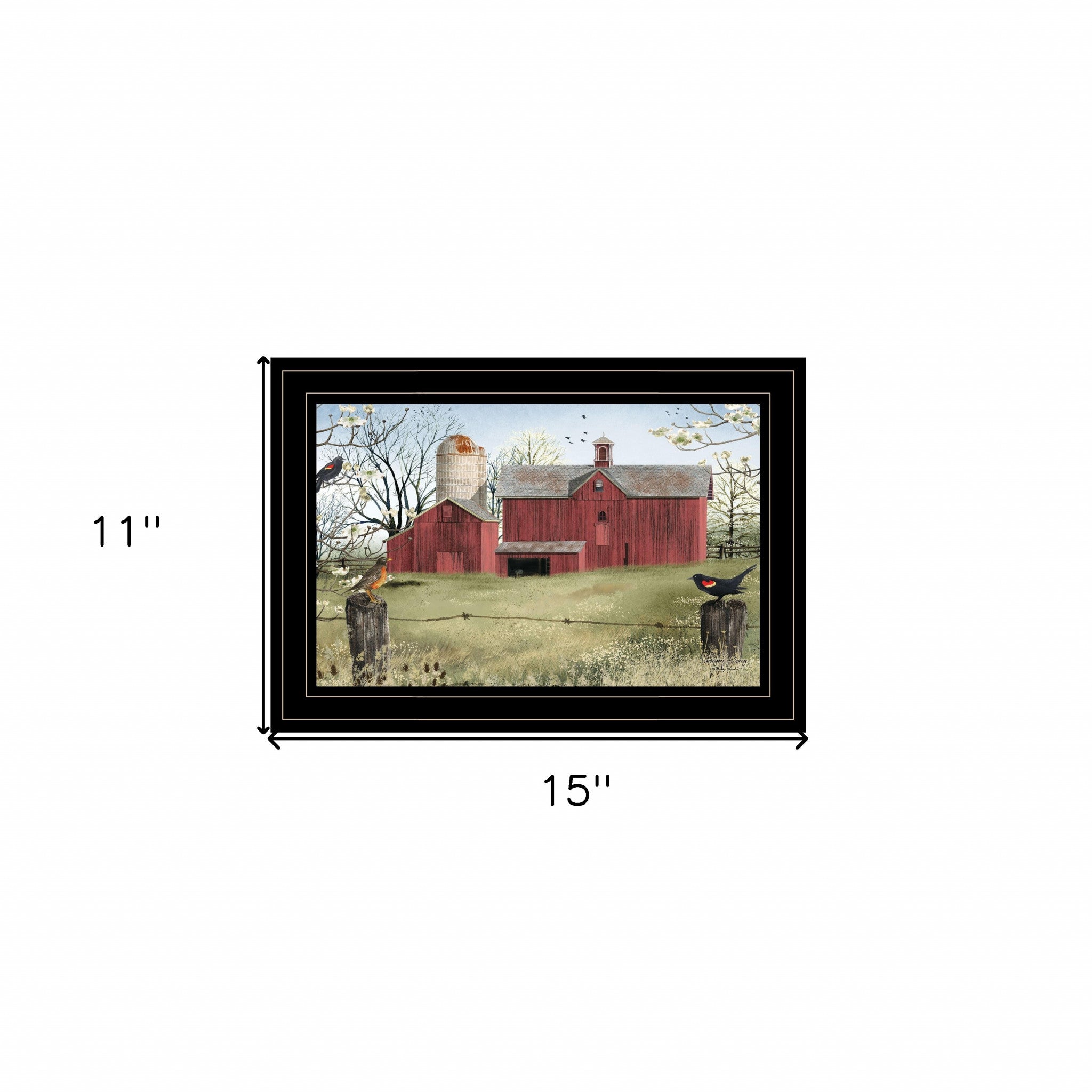 Harbingers of Spring 2 Black Framed Print Wall Art