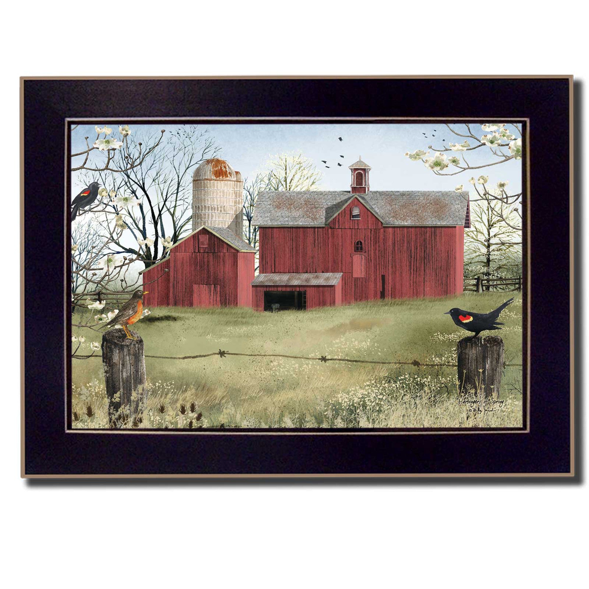 Harbingers of Spring 3 Black Framed Print Wall Art