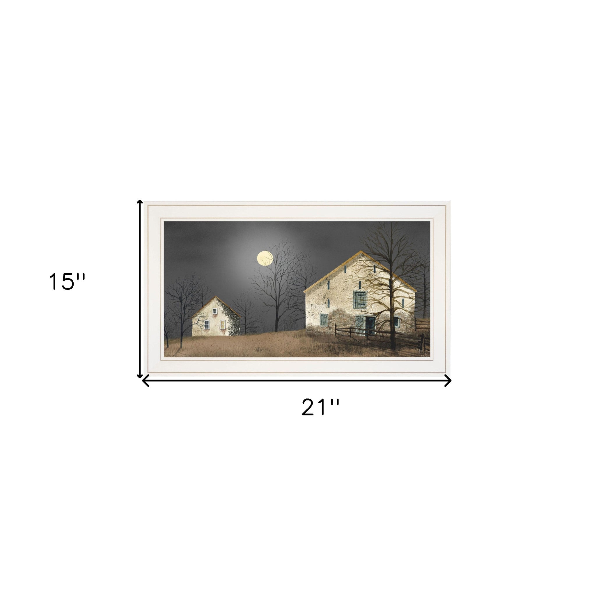 Still of the Night 2 White Framed Print Wall Art