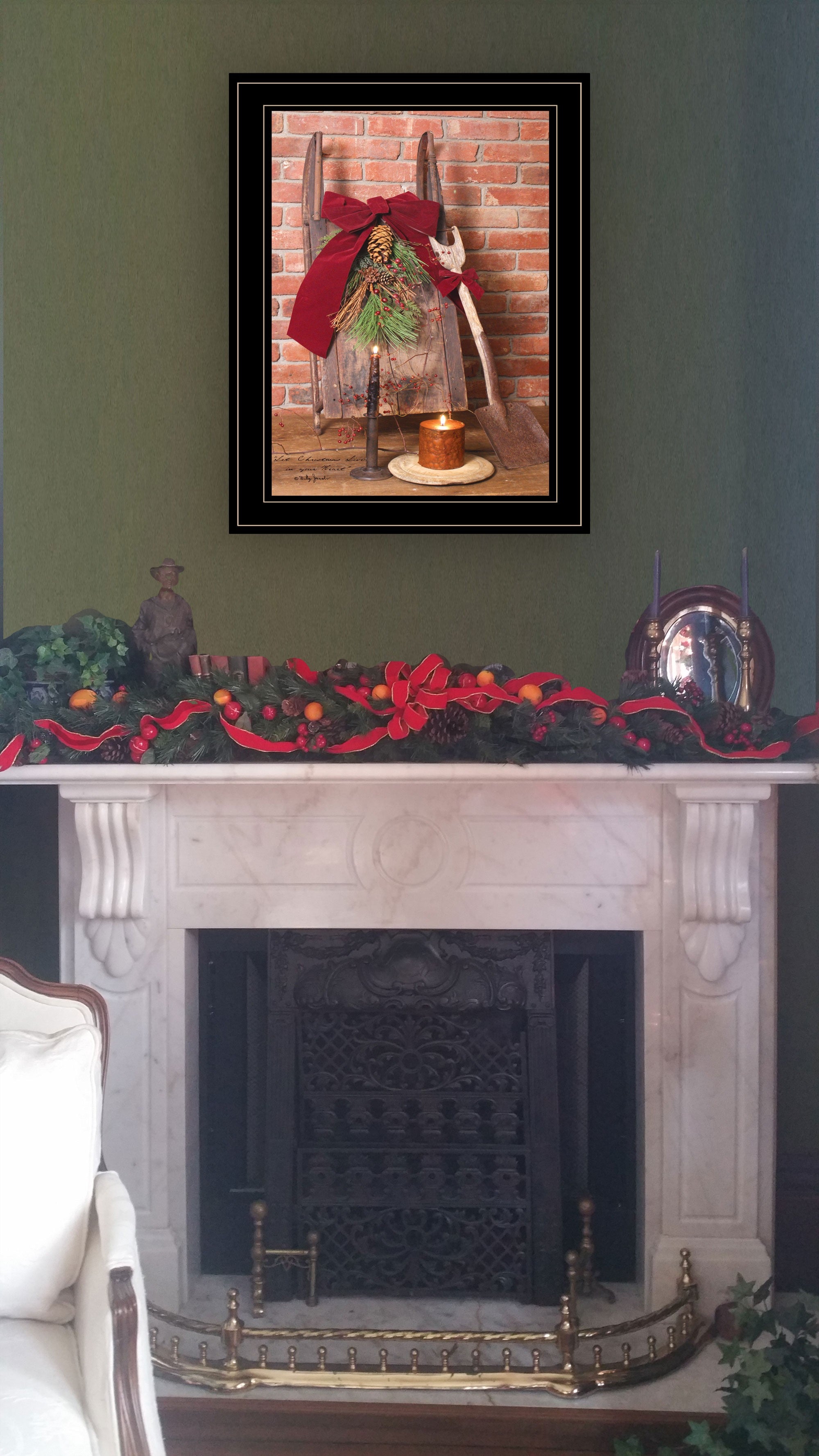 Let Christmas Live 2 Black Framed Print Wall Art