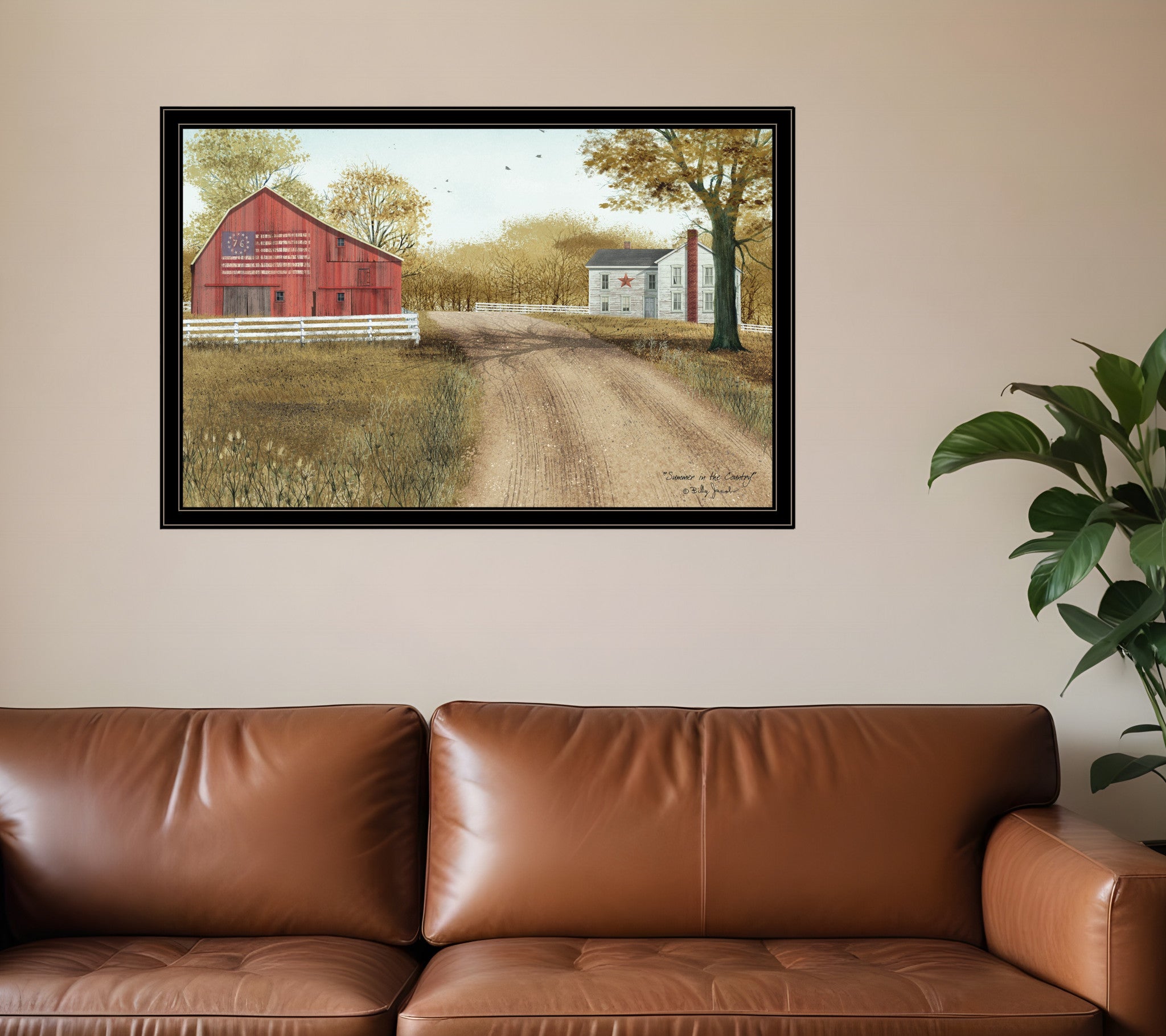 Summer In The Country 6 Black Framed Print Wall Art