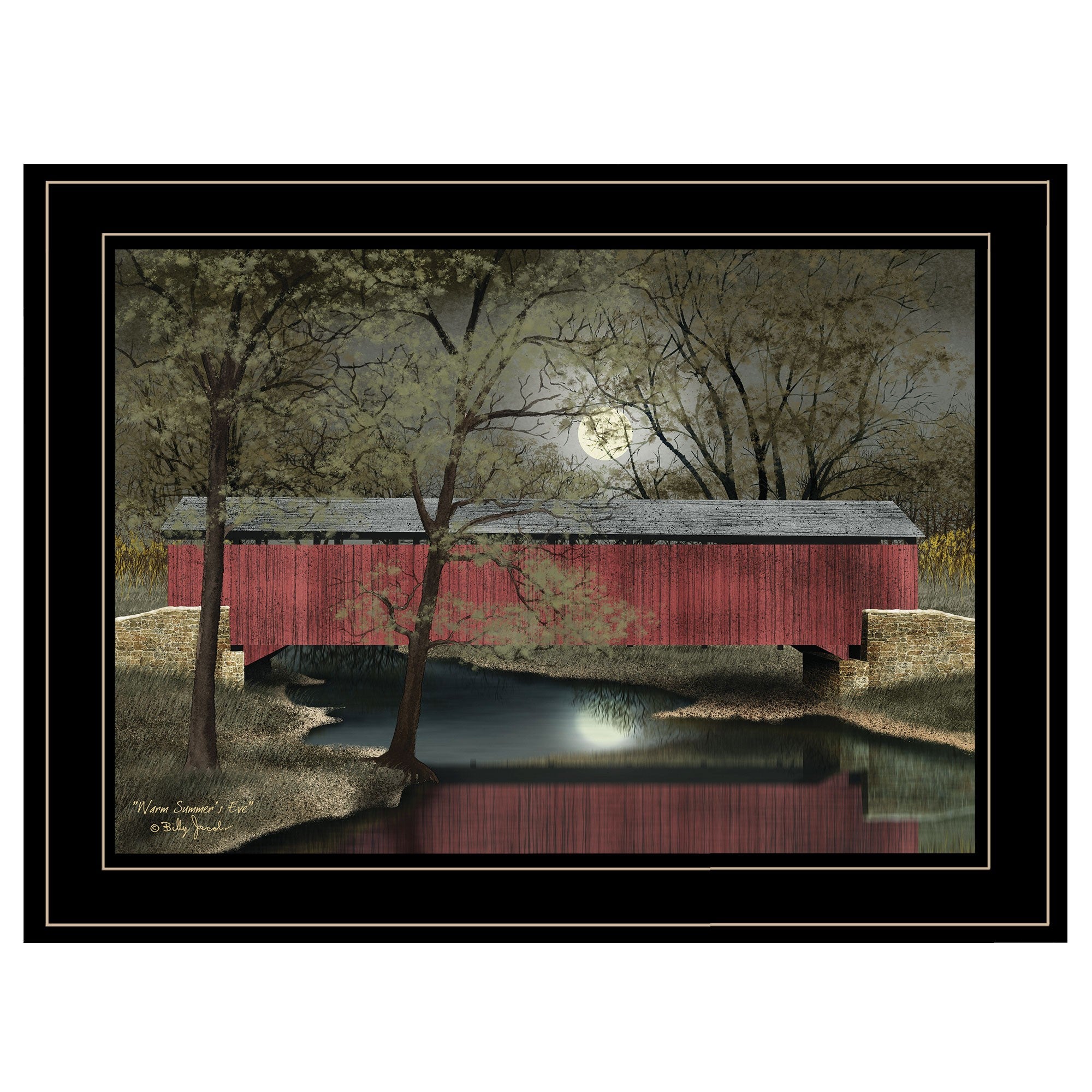 Warm Summers Eve 2 Black Framed Print Wall Art