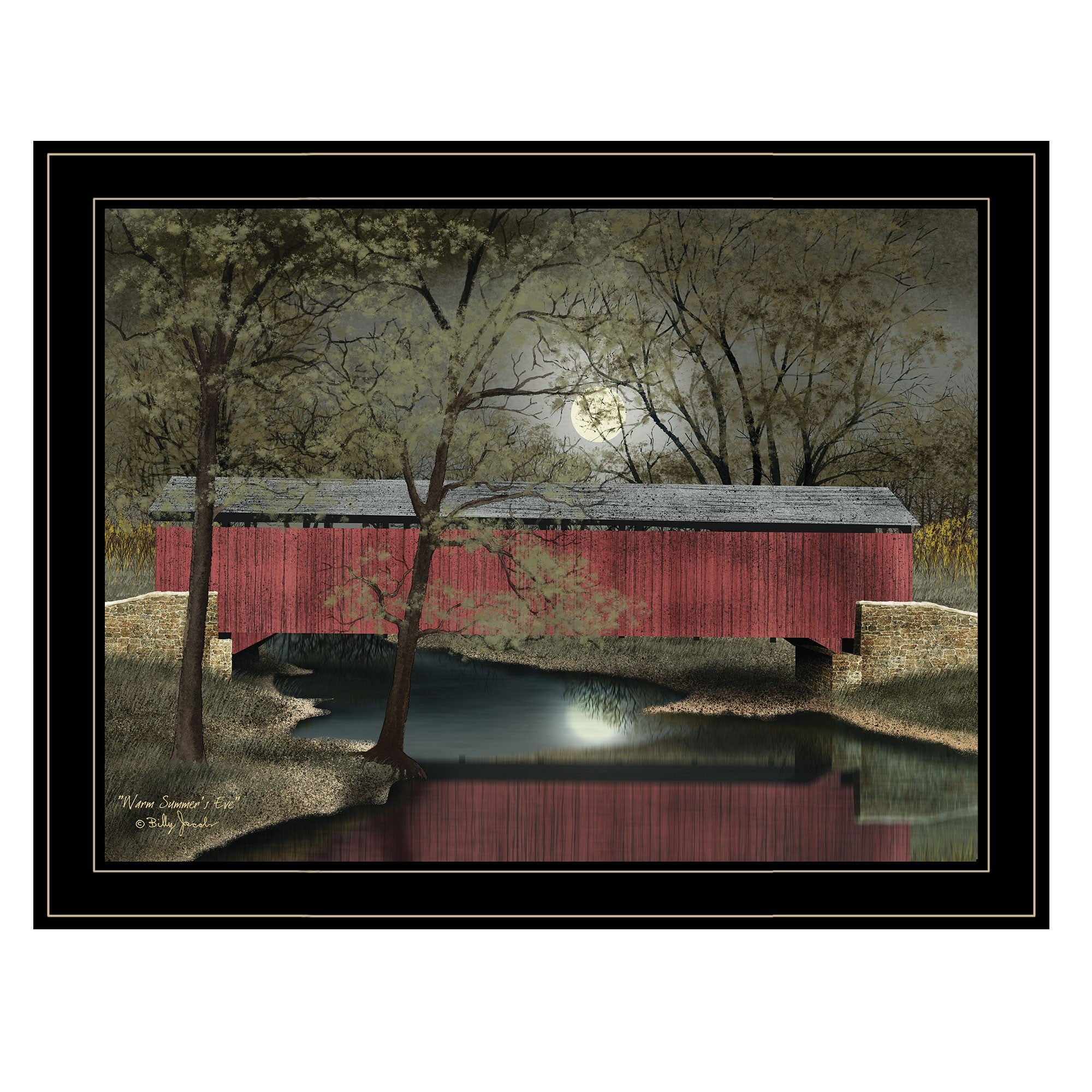 Warm Summers Eve 6 Black Framed Print Wall Art