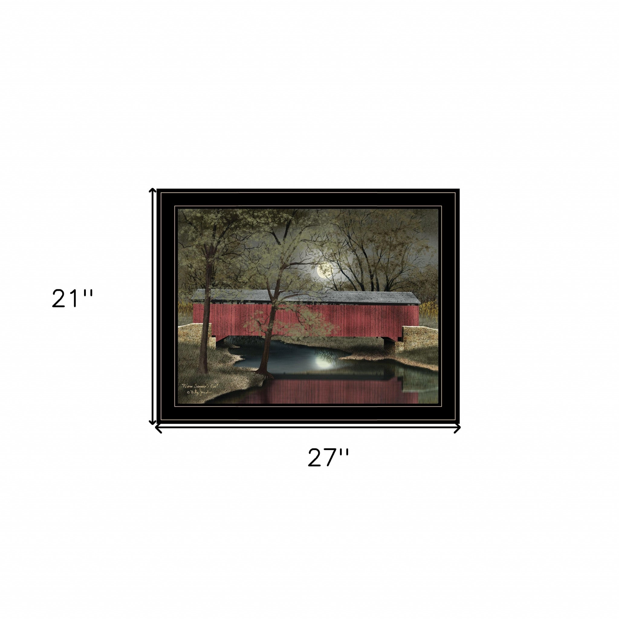 Warm Summers Eve 6 Black Framed Print Wall Art