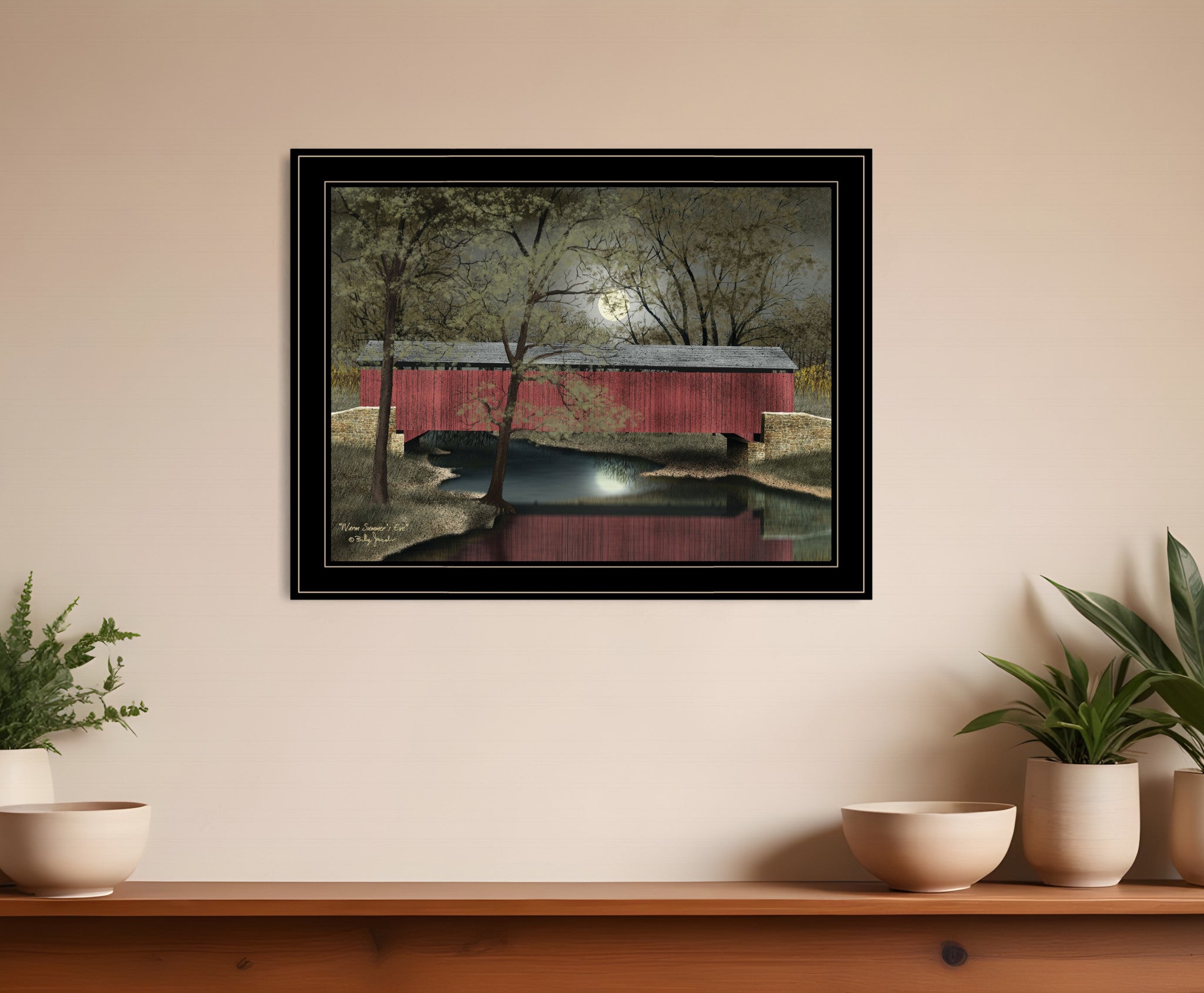 Warm Summers Eve 6 Black Framed Print Wall Art